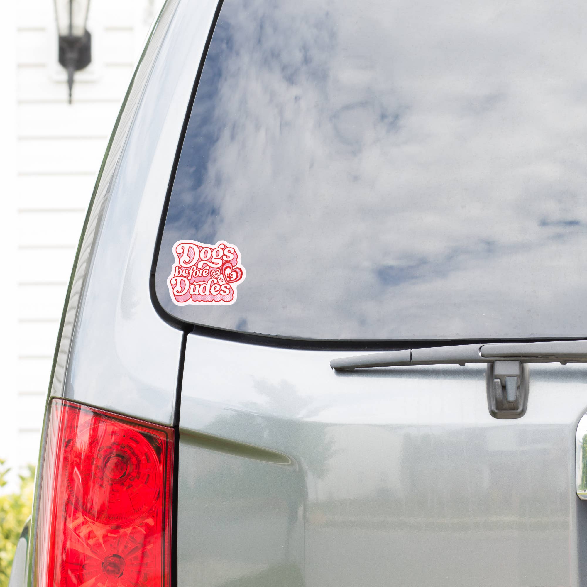 Juju and Moxie - Dogs Before Dudes Bestie High Quality Vinyl Sticker