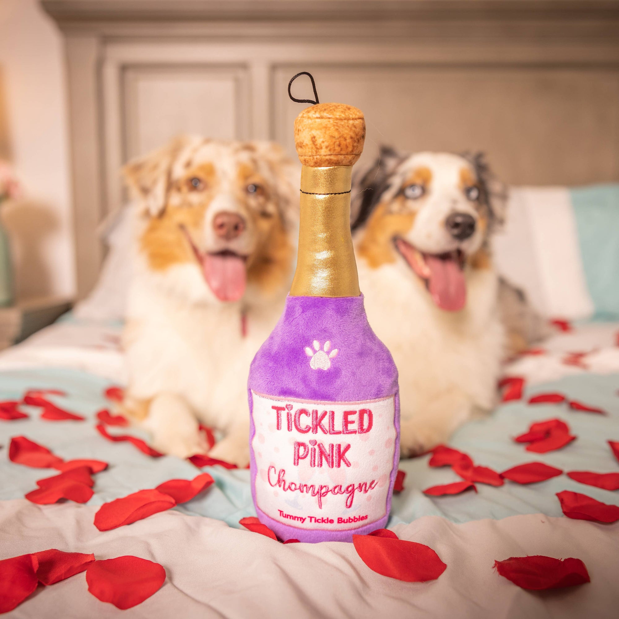 Huxley & Kent - Tickled Pink Chompagne Dog Toy (Large)