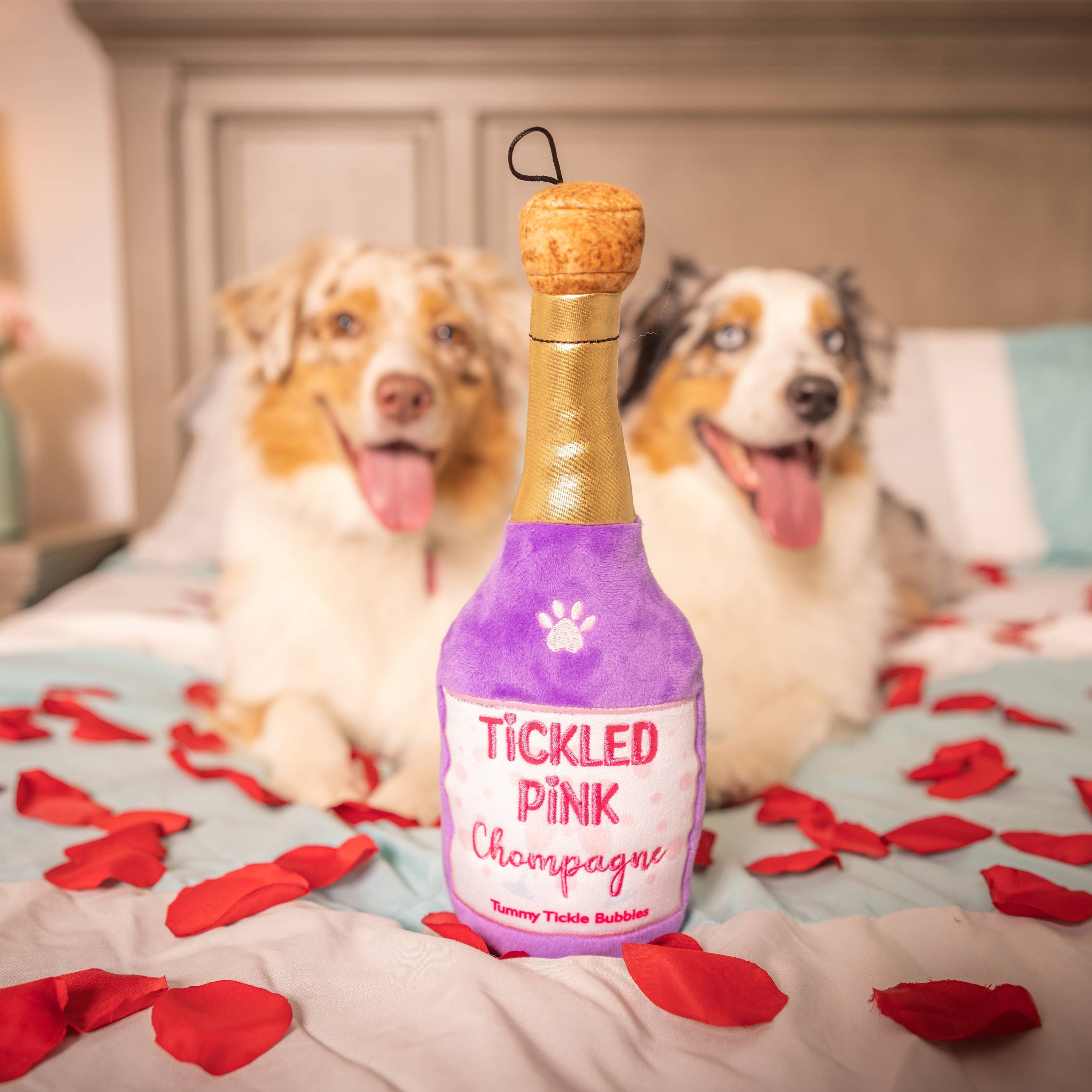 Huxley & Kent - Tickled Pink Chompagne Dog Toy (Large)