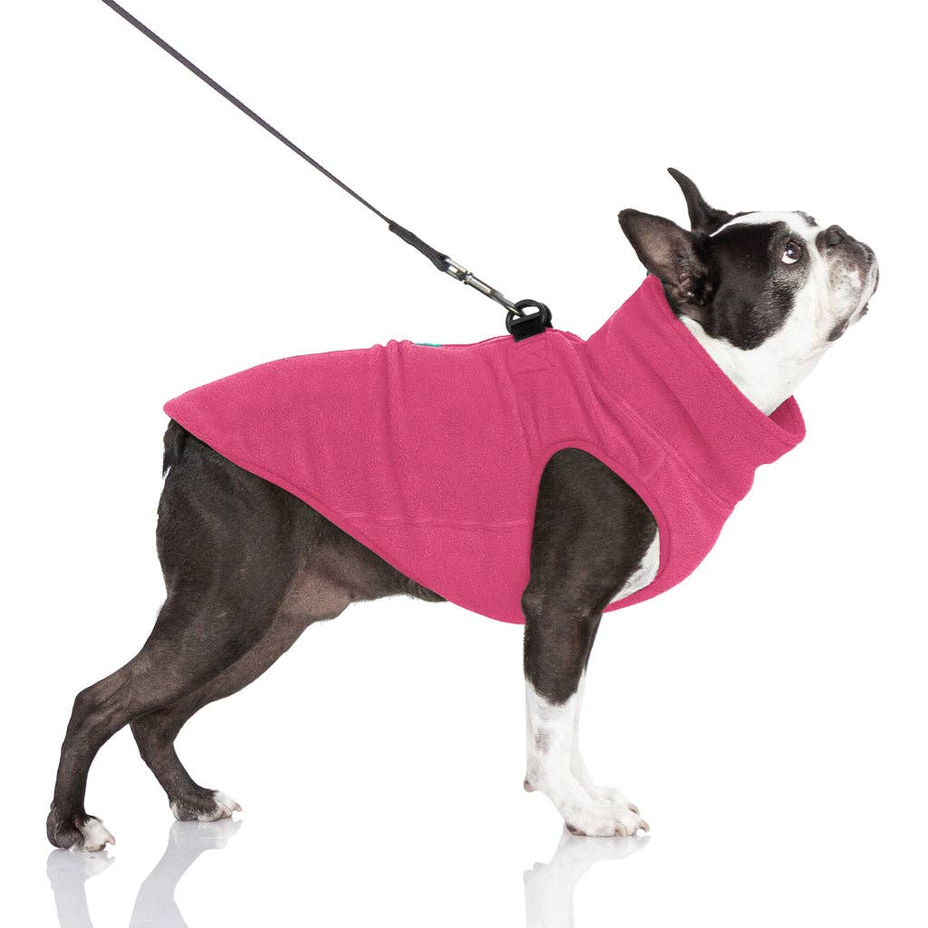 Gooby - #72211 Half Zip-Up Fleece Vest: Sand / Medium