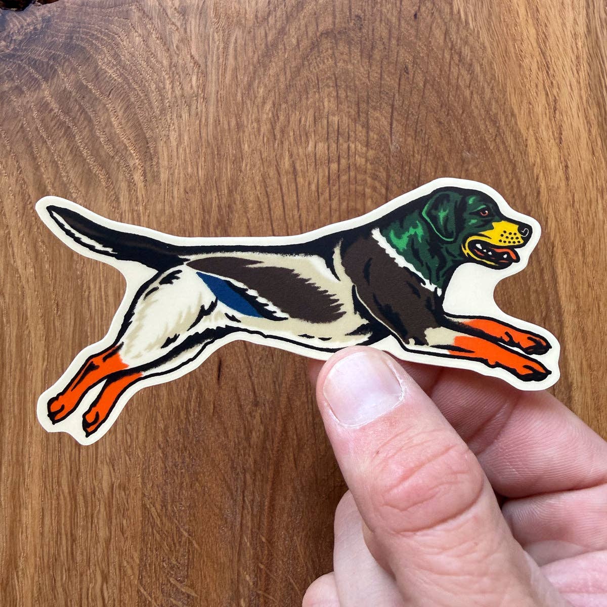 Steel Bison - Labrador Mallard 4 Inch Matte Vinyl Sticker