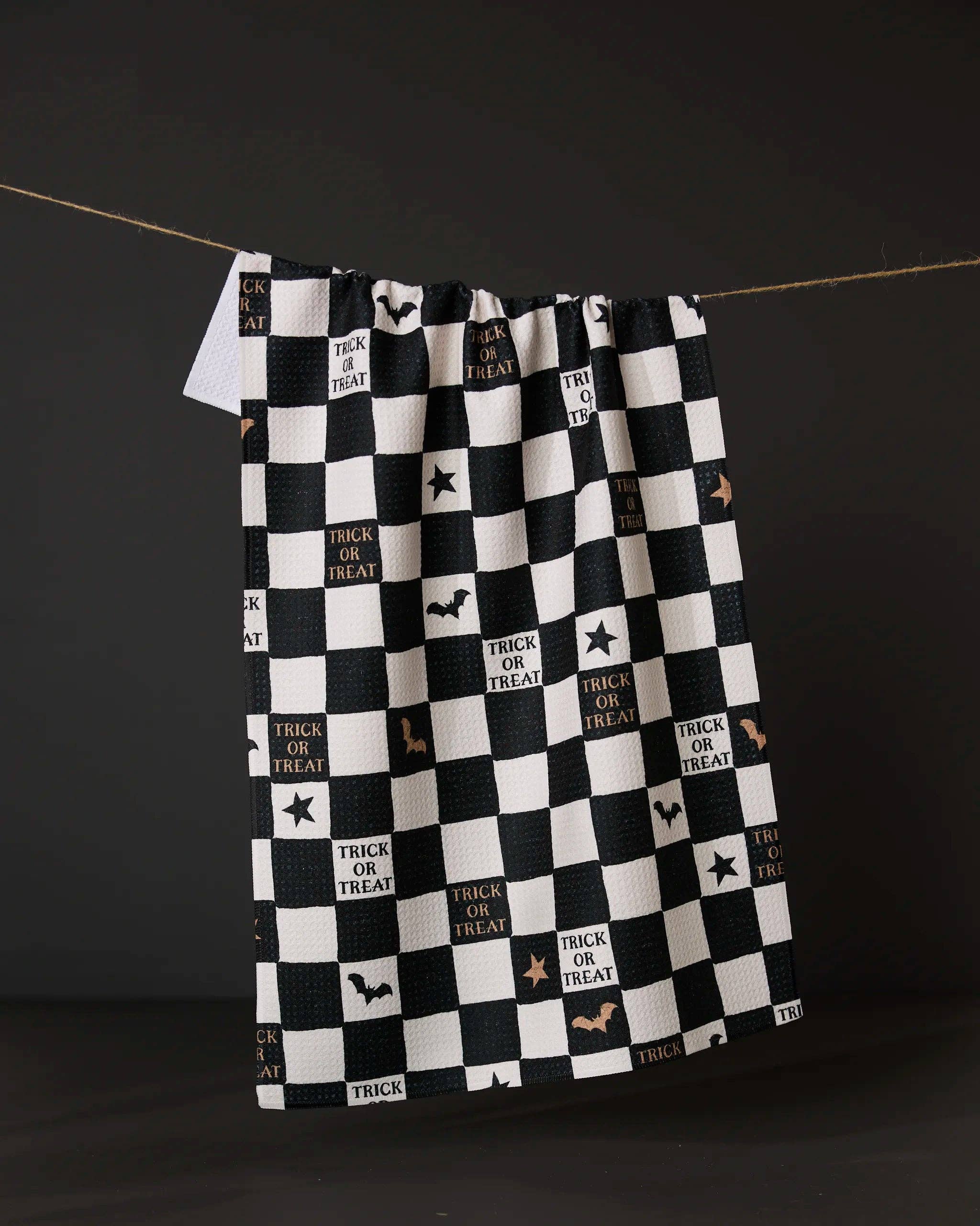 Geometry- Tricks and Treats Tea Towel
