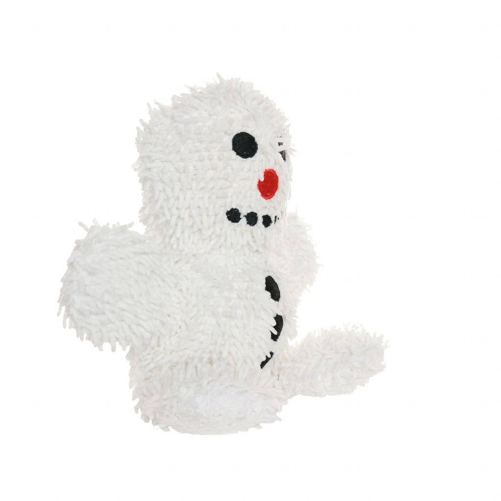 Tuffy Dog Toys - VIP Products - Mighty Microfiber Ball Snowman, Holiday Squeaky Dog Toy