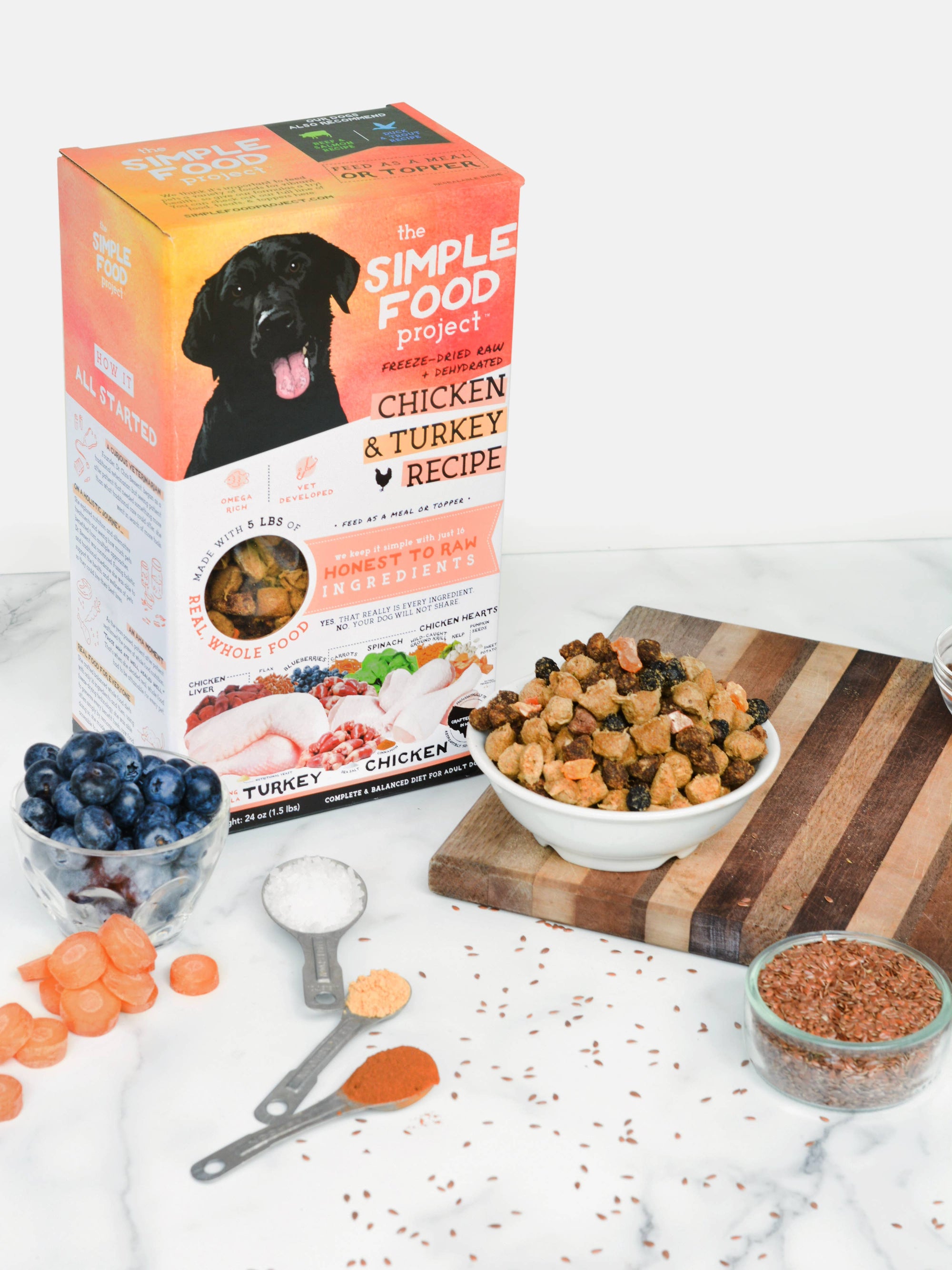 The Simple Food Project - Chicken & Turkey Recipe for Dogs: Original Nuggets (6-lb)