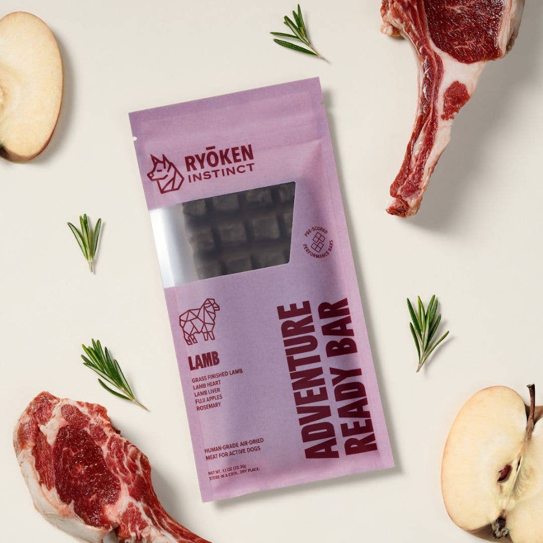 RYŌKEN INSTINCT - Lamb Treat & Snack Bar for Active Dogs - Energy & Recovery