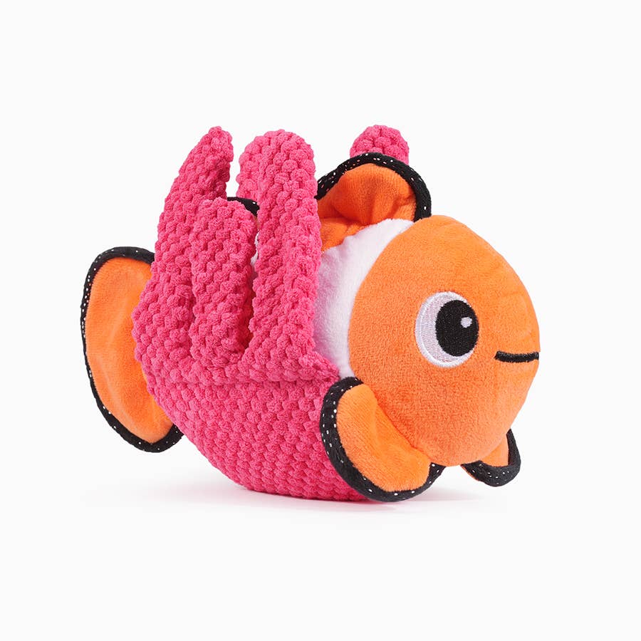 Hugsmart Products Inc - Ocean Pals Clown Fish Dog Plush Toy