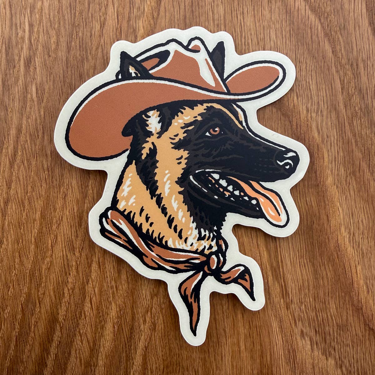 Steel Bison - Belgian Malinois Cowdog 4 Inch Matte Vinyl Sticker