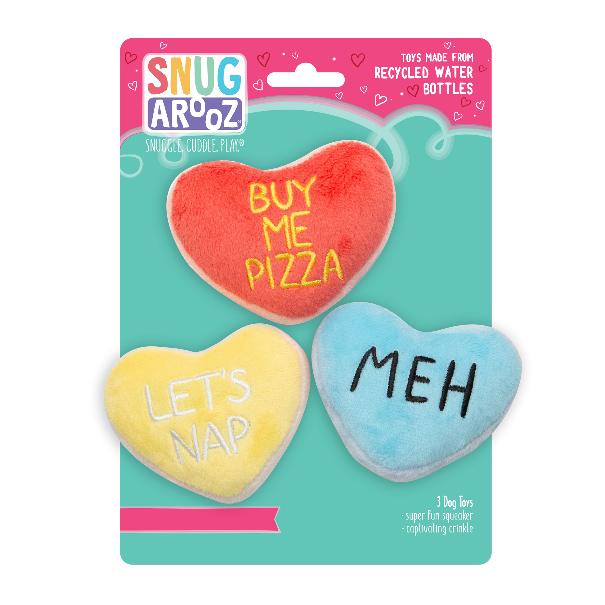 SnugArooz - Candy Hearts 3 Pack