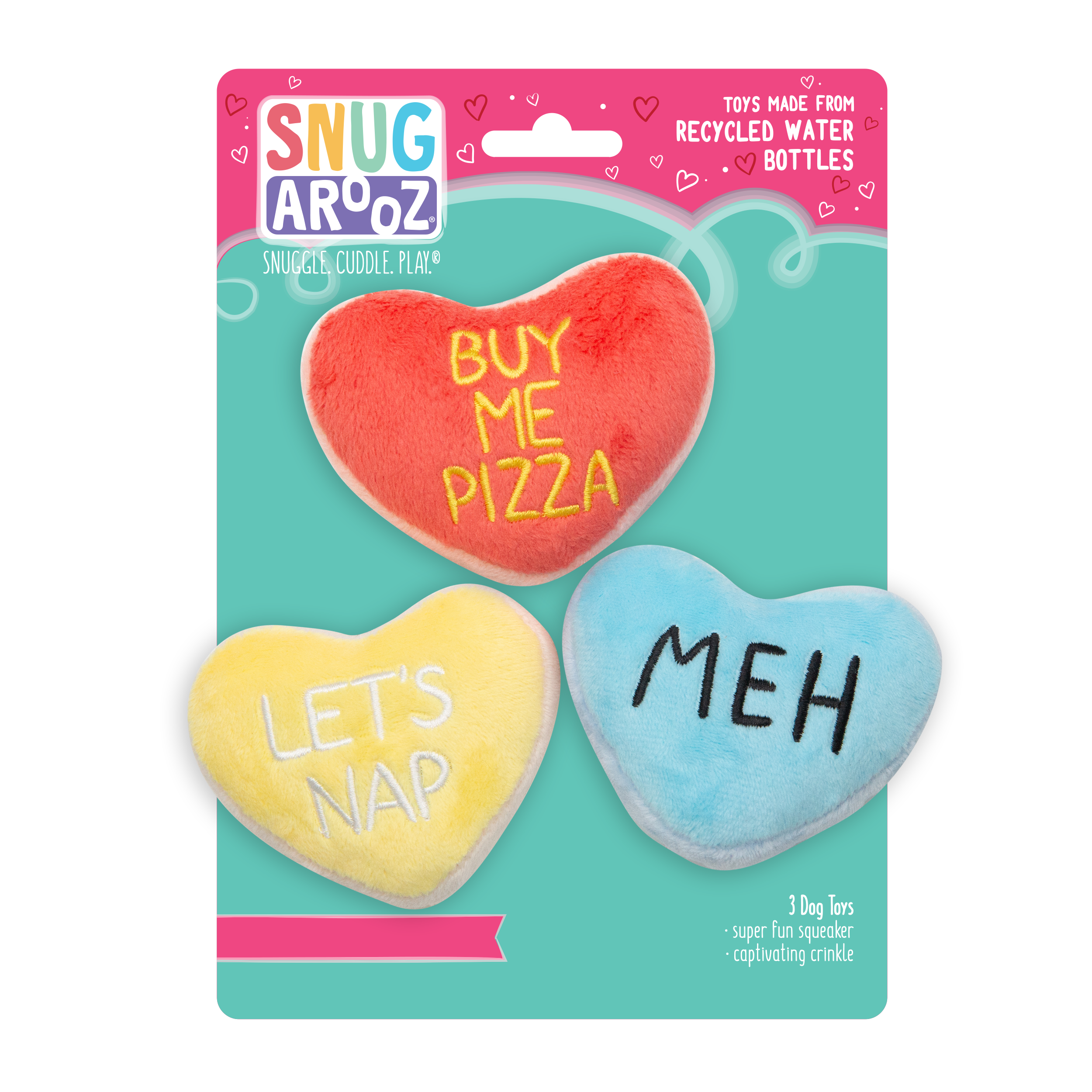 SnugArooz - Candy Hearts 3 Pack