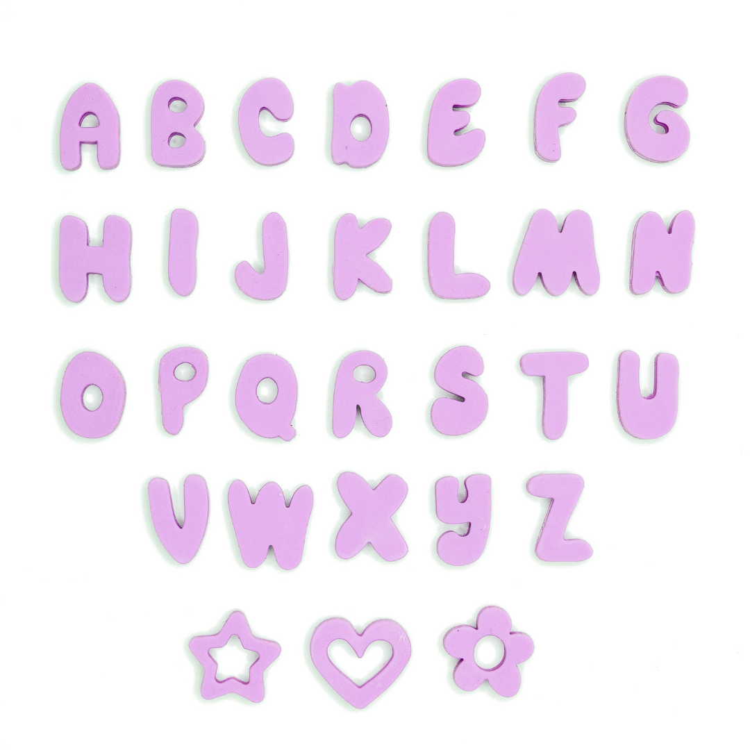 Springland Pets - Silicone Dog Charms, Personalize Pet Collar (63 Pack Assort): Lilac