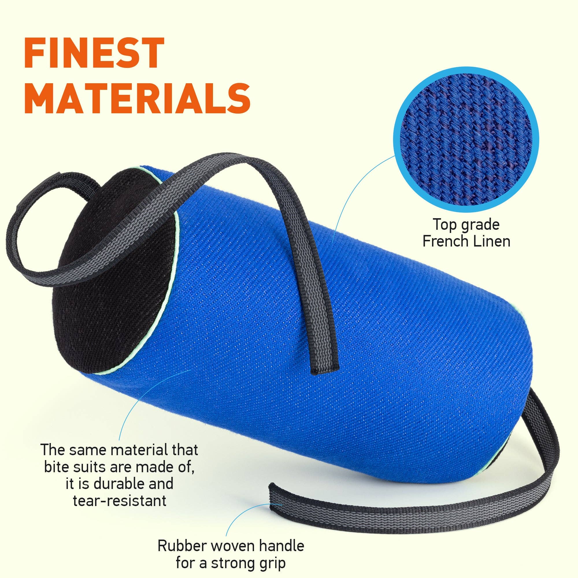 Dogline - Viper French Linen Cylinder Bite Roll