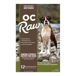 OC Raw- Frozen Venison & Produce Patties (6lbs)