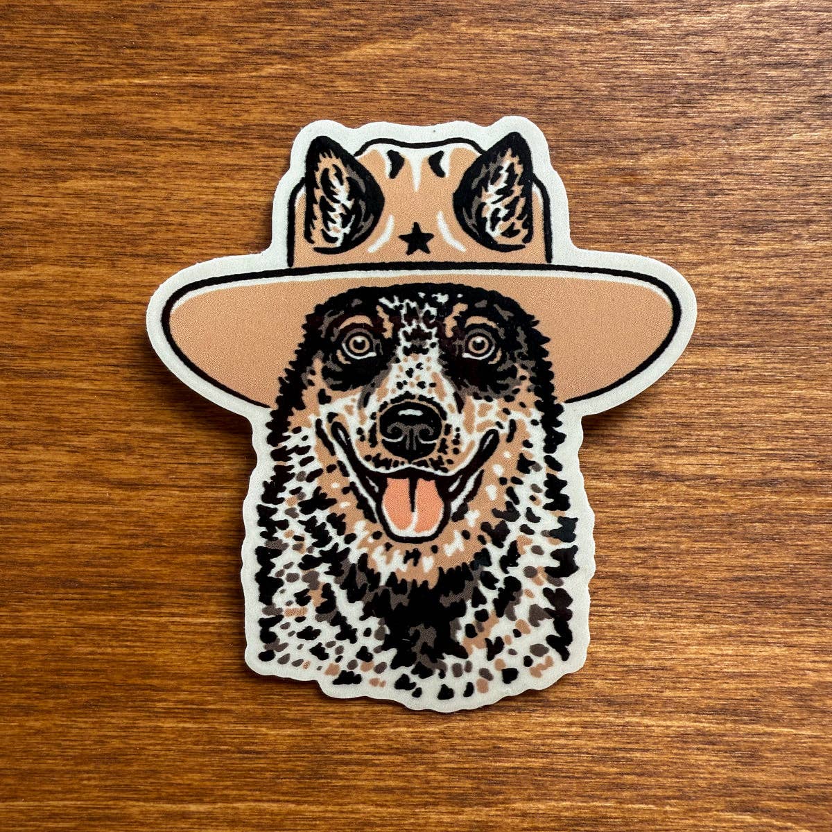 Steel Bison - Blue Heeler Cowdog 3 Inch Glossy Vinyl Sticker