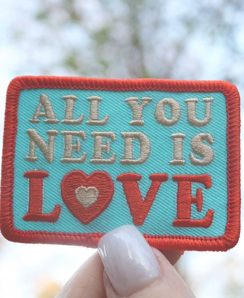 Soul Flower - All You Need Is Love Iron-On Patch - Embroidered Patches