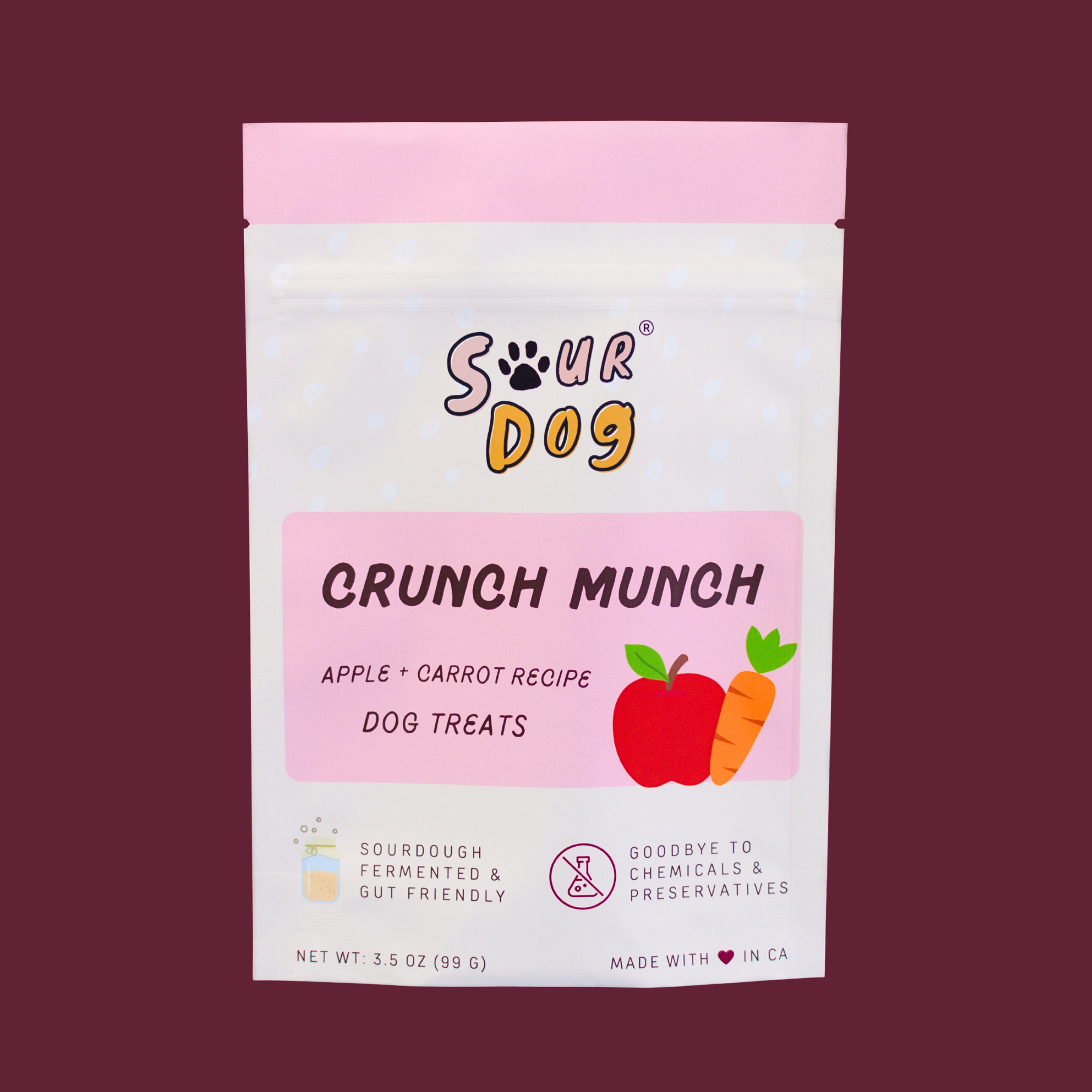 SourDog - Crunch Munch - Apple & Carrot Sourdough Dog Treats