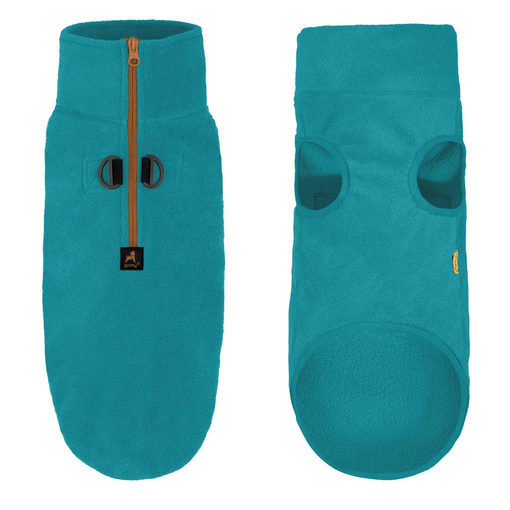 Gooby - #72211 Half Zip-Up Fleece Vest: Sand / Medium