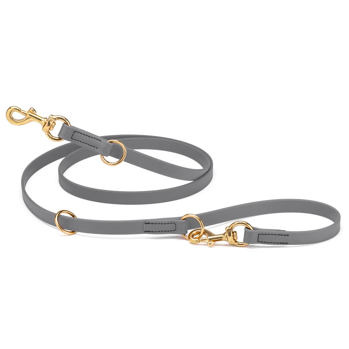 Dogline - Viper Biothane Adjustable Multi-Purpose Dog Leash with Brass Hardware, 7FT: Teal