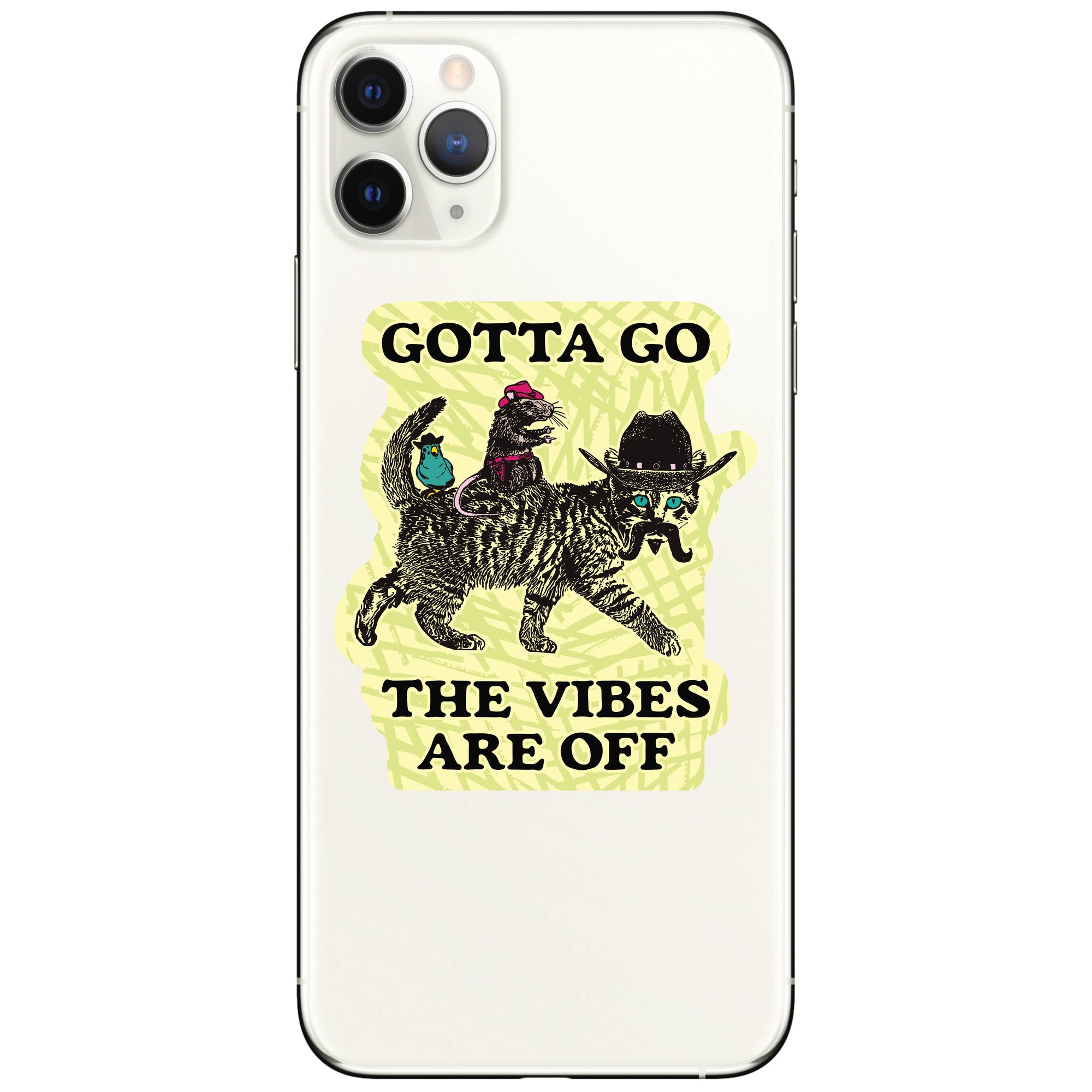 Juju and Moxie - Vintage Cute Funny Animal Vibes High Quality Vinyl Sticker