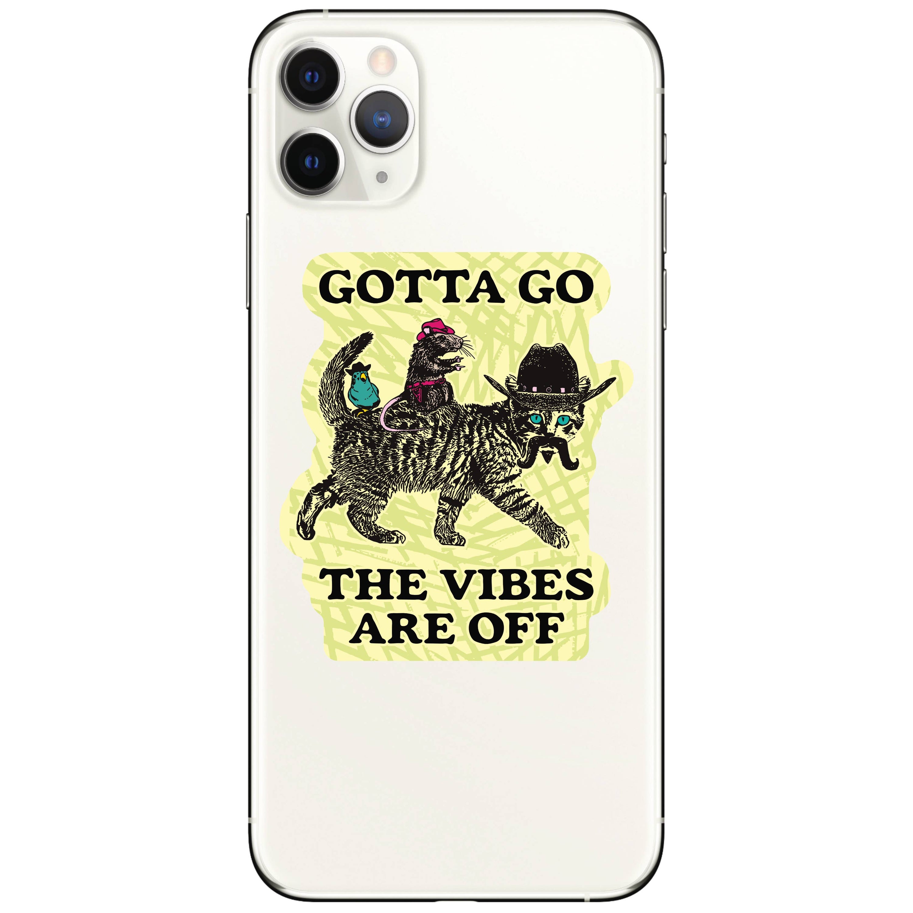 Juju and Moxie - Vintage Cute Funny Animal Vibes High Quality Vinyl Sticker