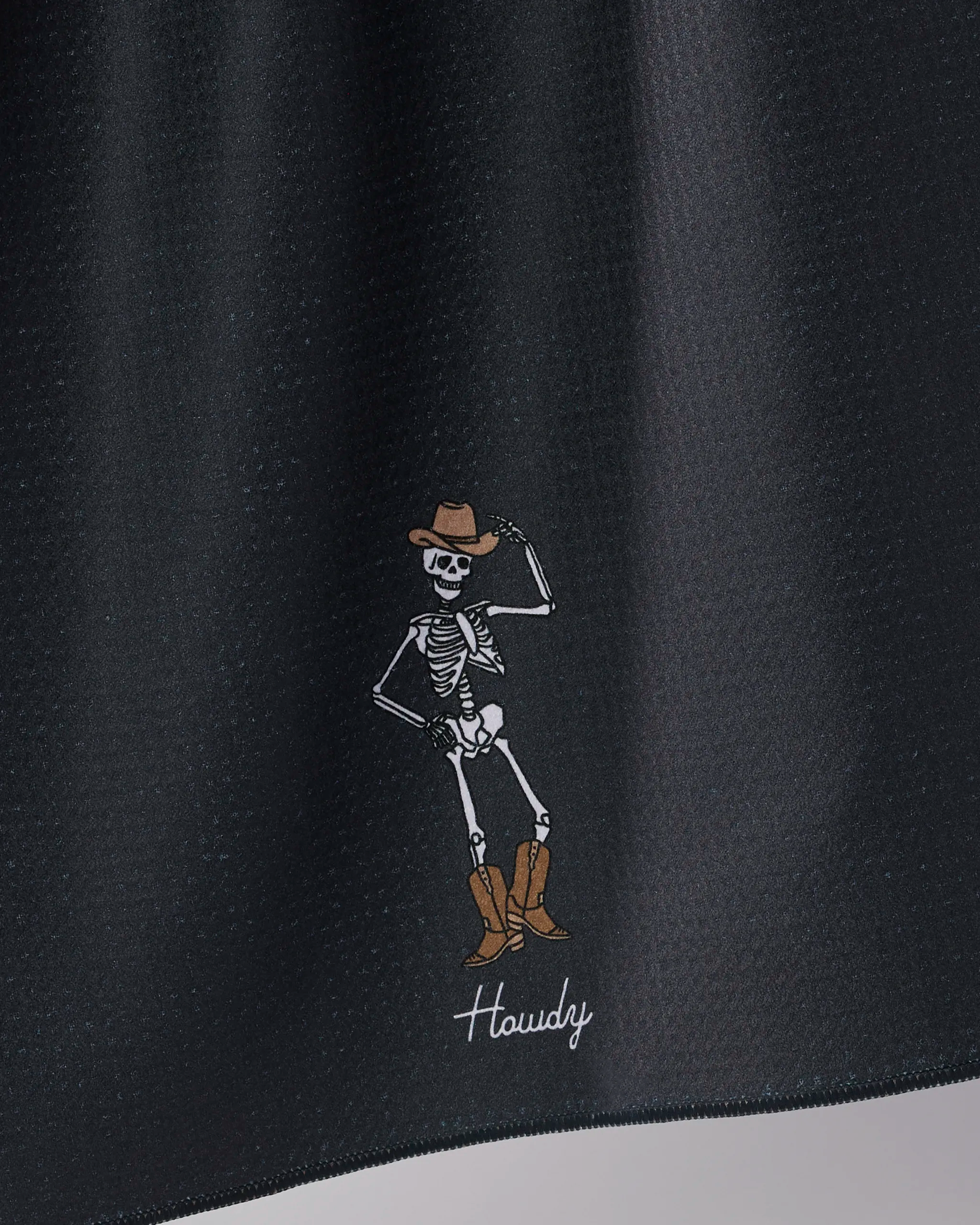 Geometry - Howdy Cassondra Black Tea Towel - Halloween 2026