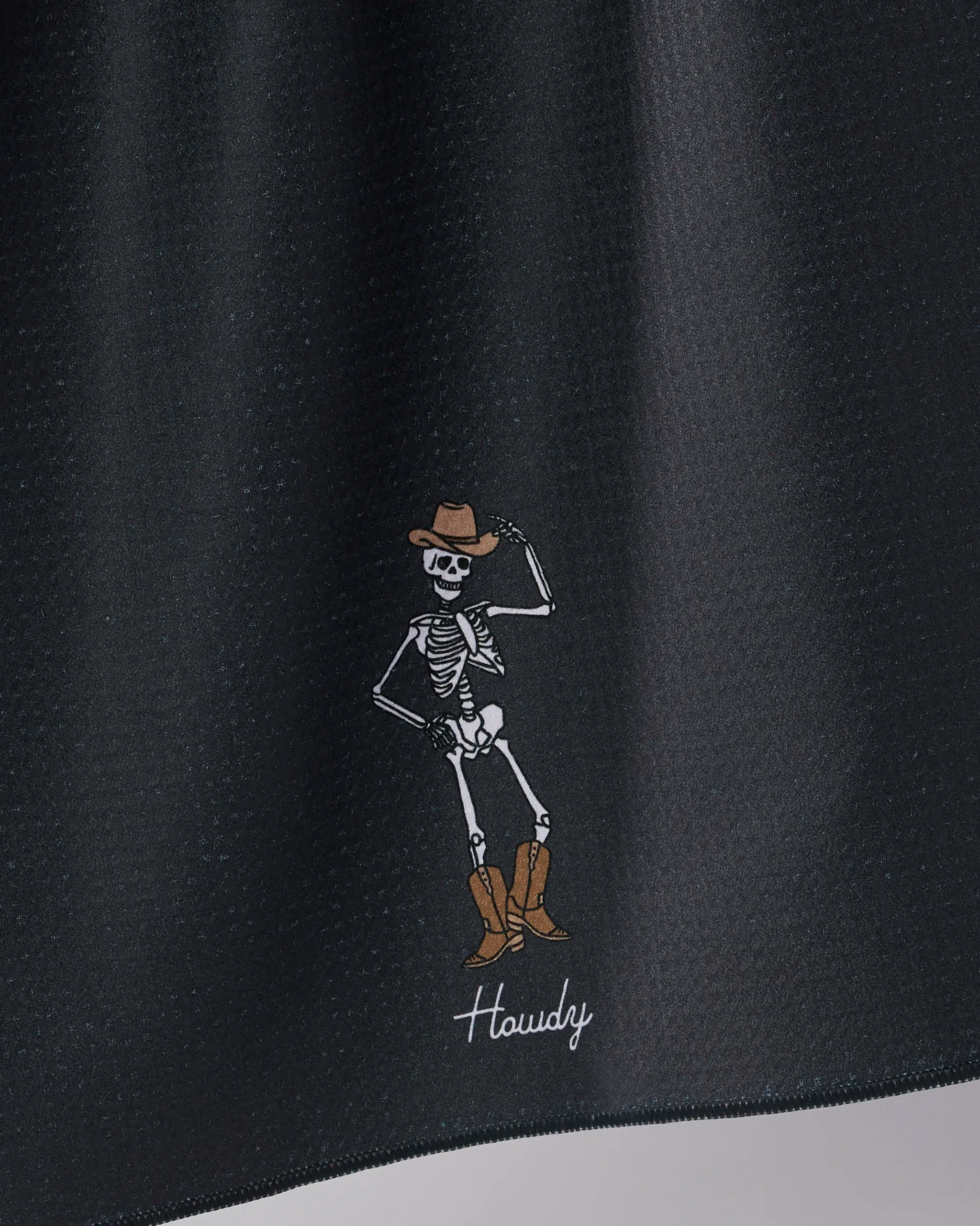 Geometry - Howdy Cassondra Black Tea Towel - Halloween 2026