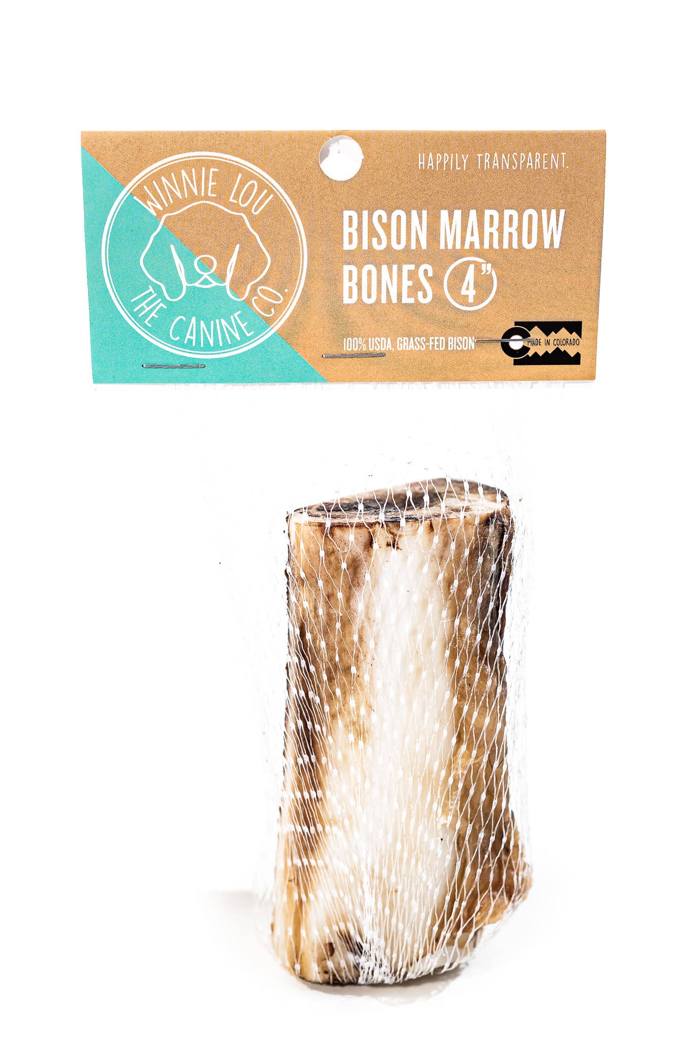 Winnie Lou - Bison Marrow Bone - 4"