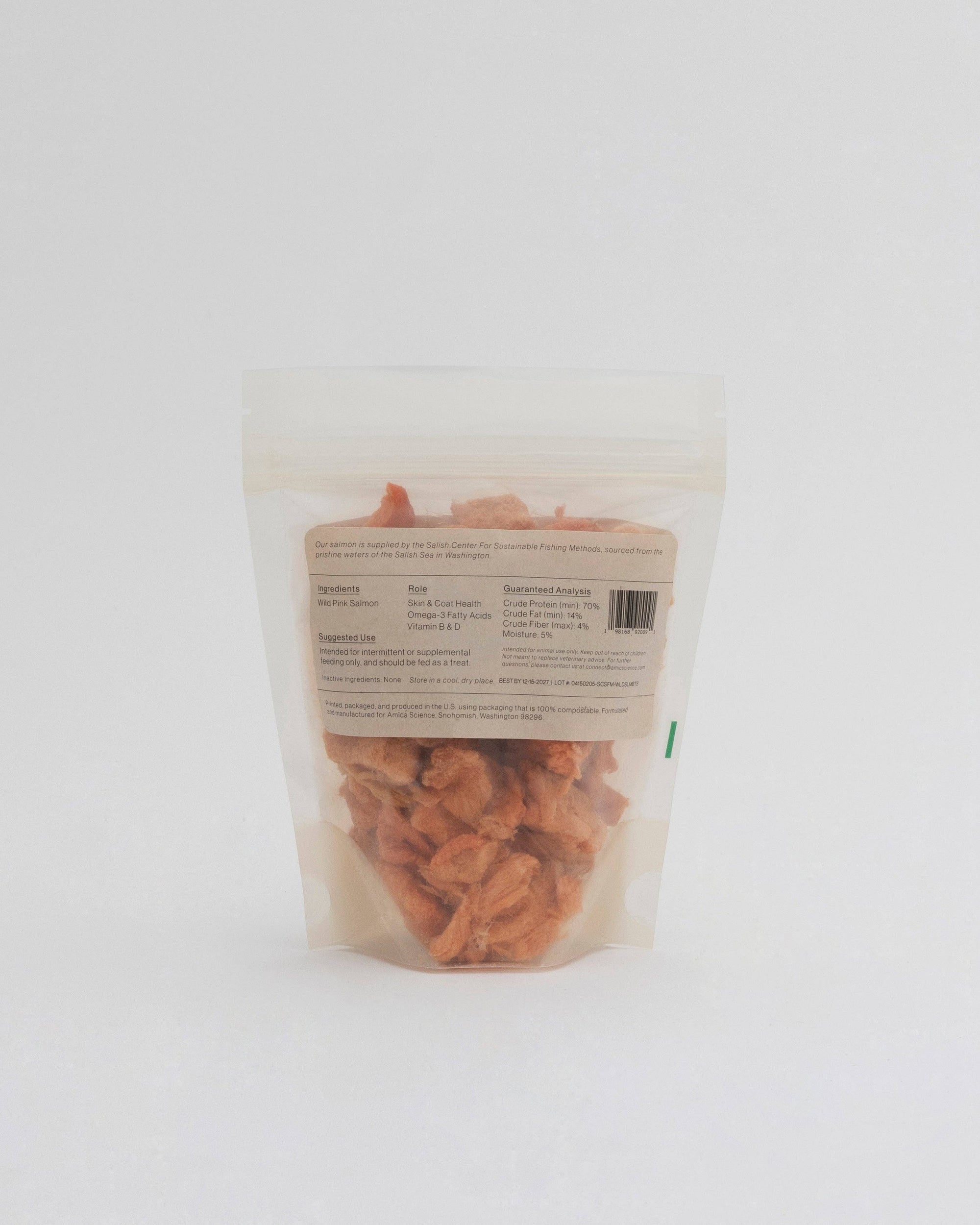 Amica Science - Wild Salmon Bites: Compostable Pouch (70g)
