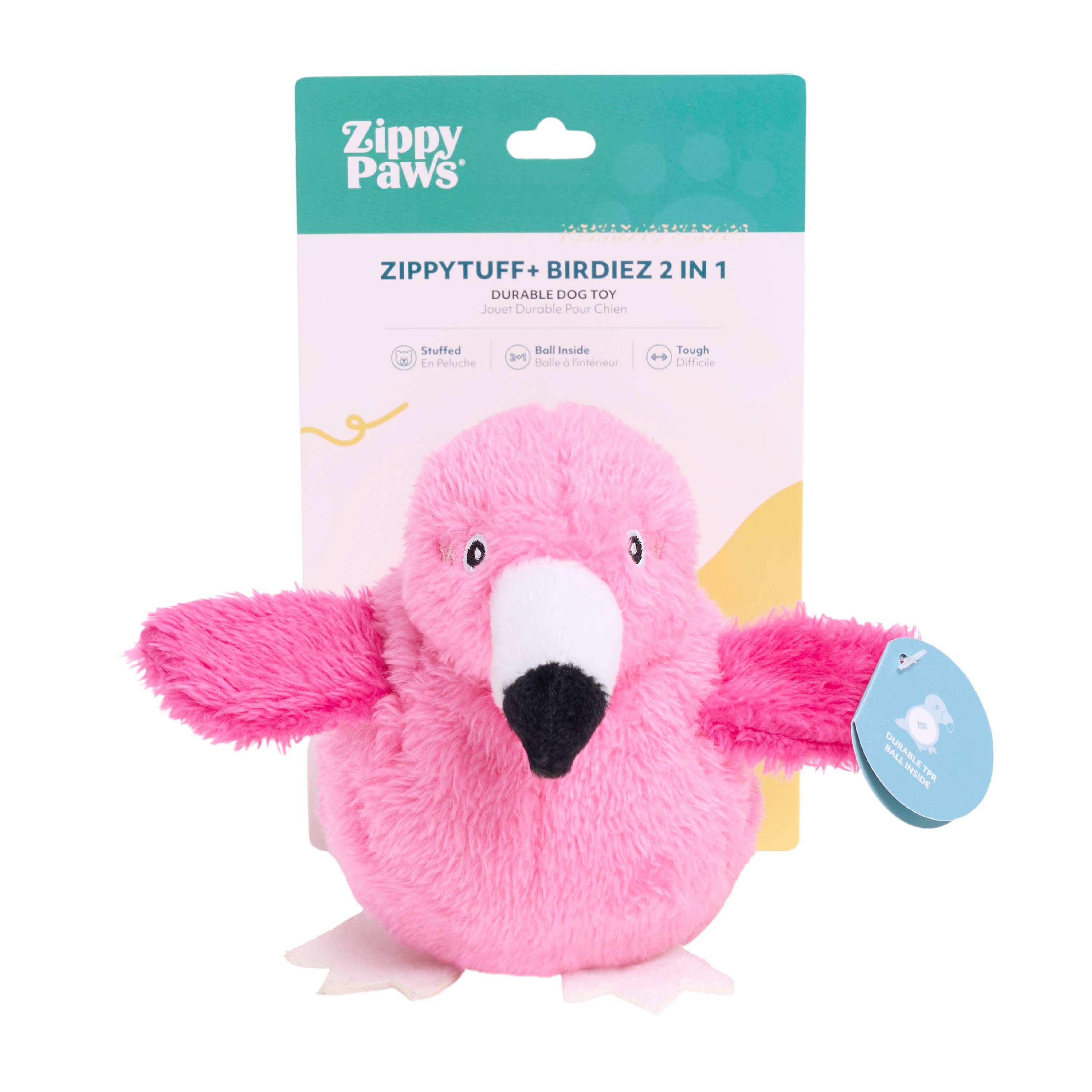 ZippyPaws - ZippyTuff+ 2-in-1 Birdiez Flamingo