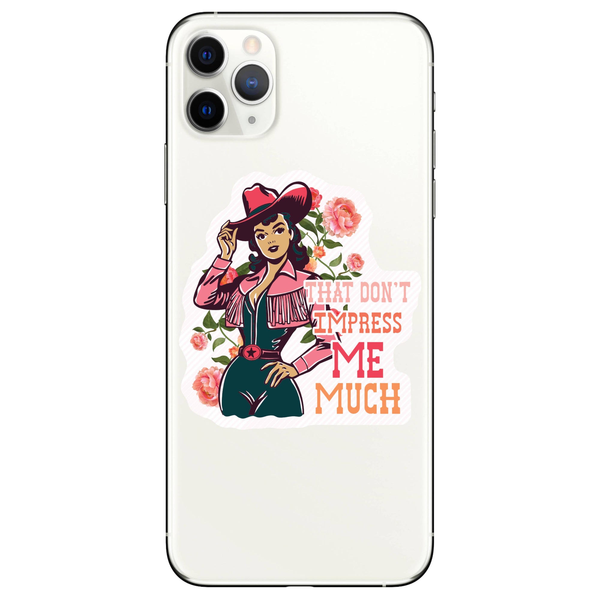 Juju and Moxie - Floral Cowgirl Impress Me High Quality Vinyl Sticker