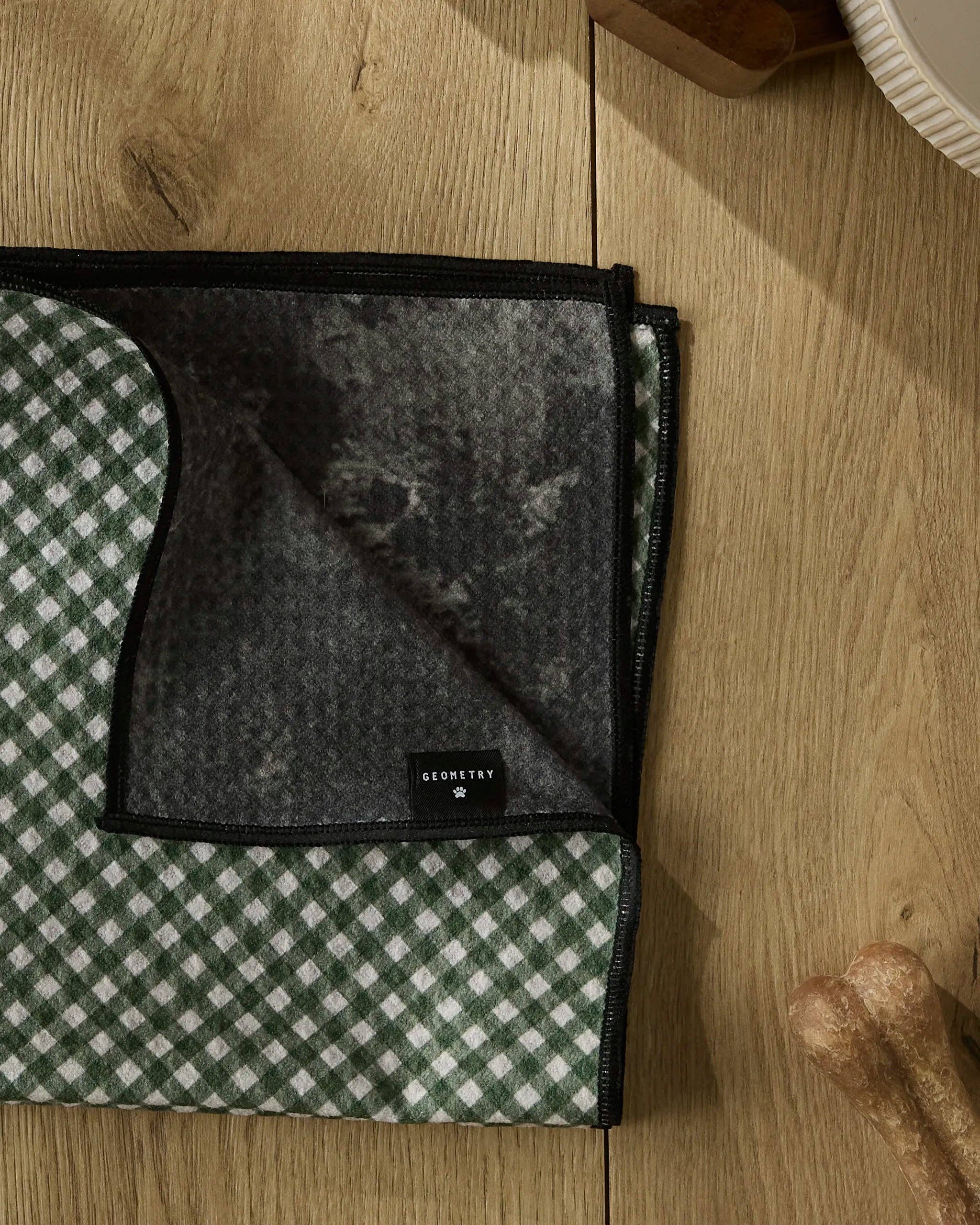 Geometry - Bramble Green Paw Towel