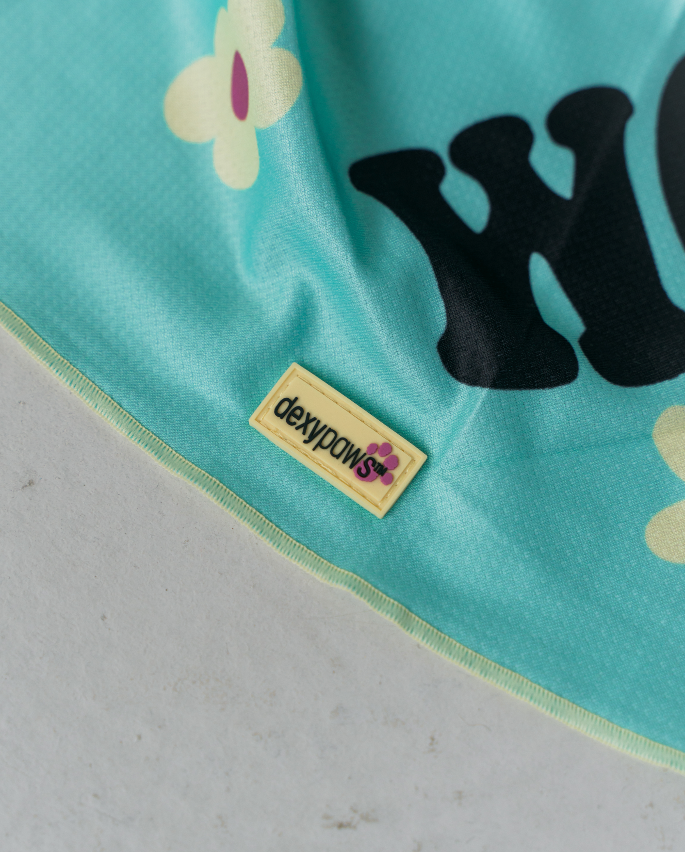 dexypaws - Woof Woof It’s My Bark Day Cooling Dog Bandana: S/M