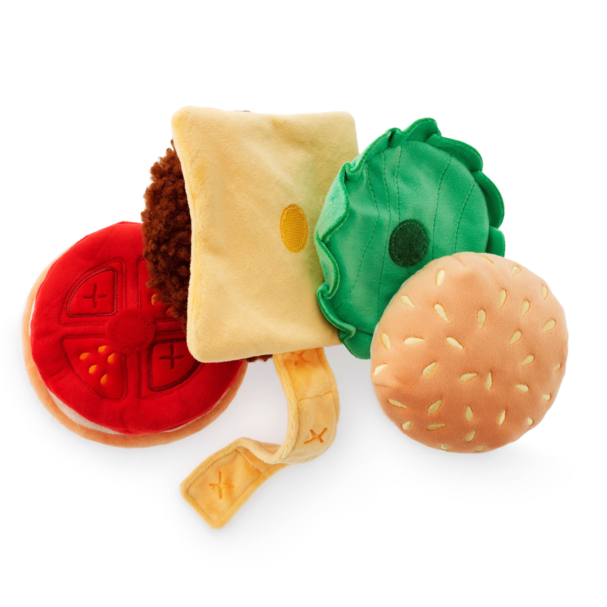 The Foggy Dog - Cheeseburger Interactive Snuffle Dog Toy