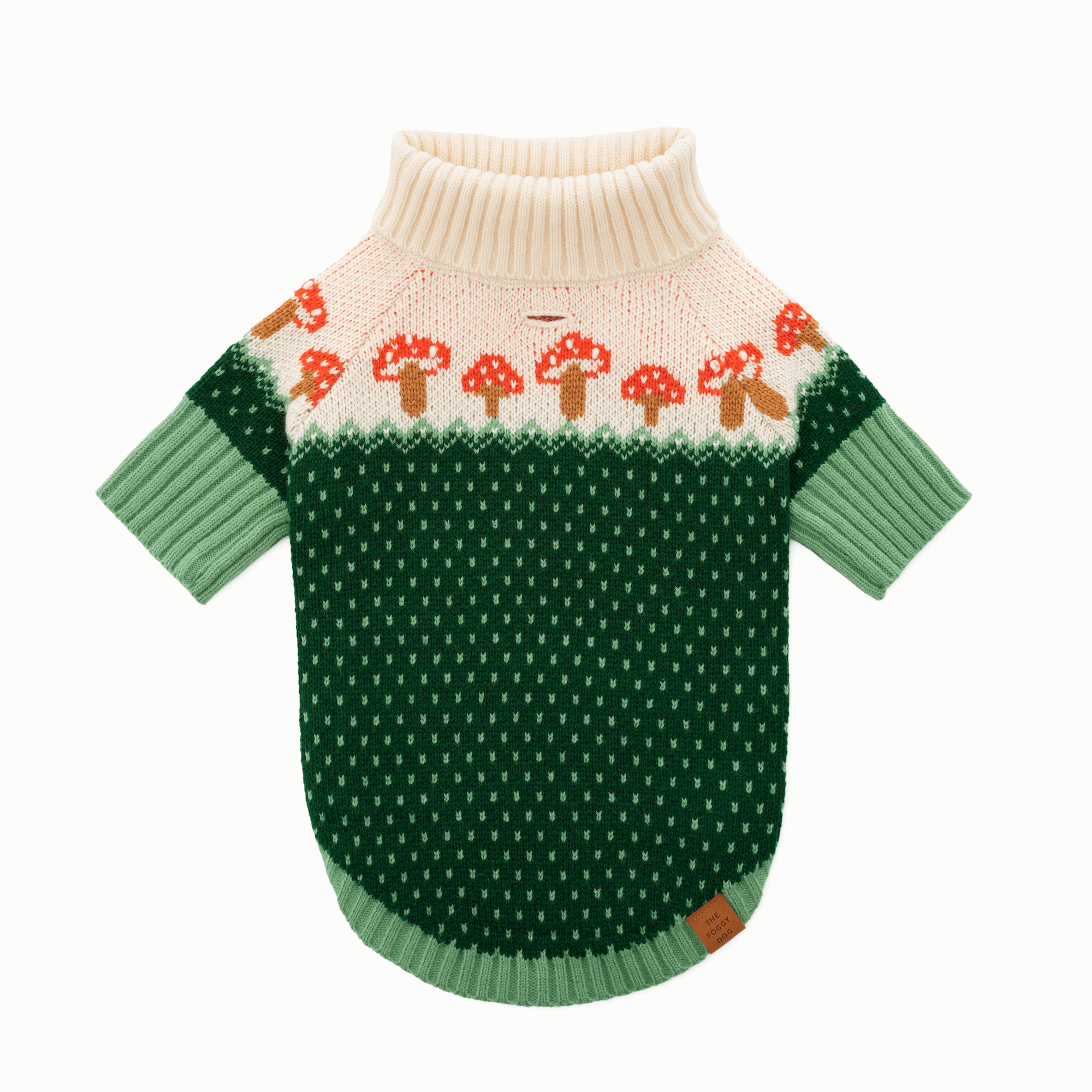 The Foggy Dog - Toadstool Dog Sweater: L