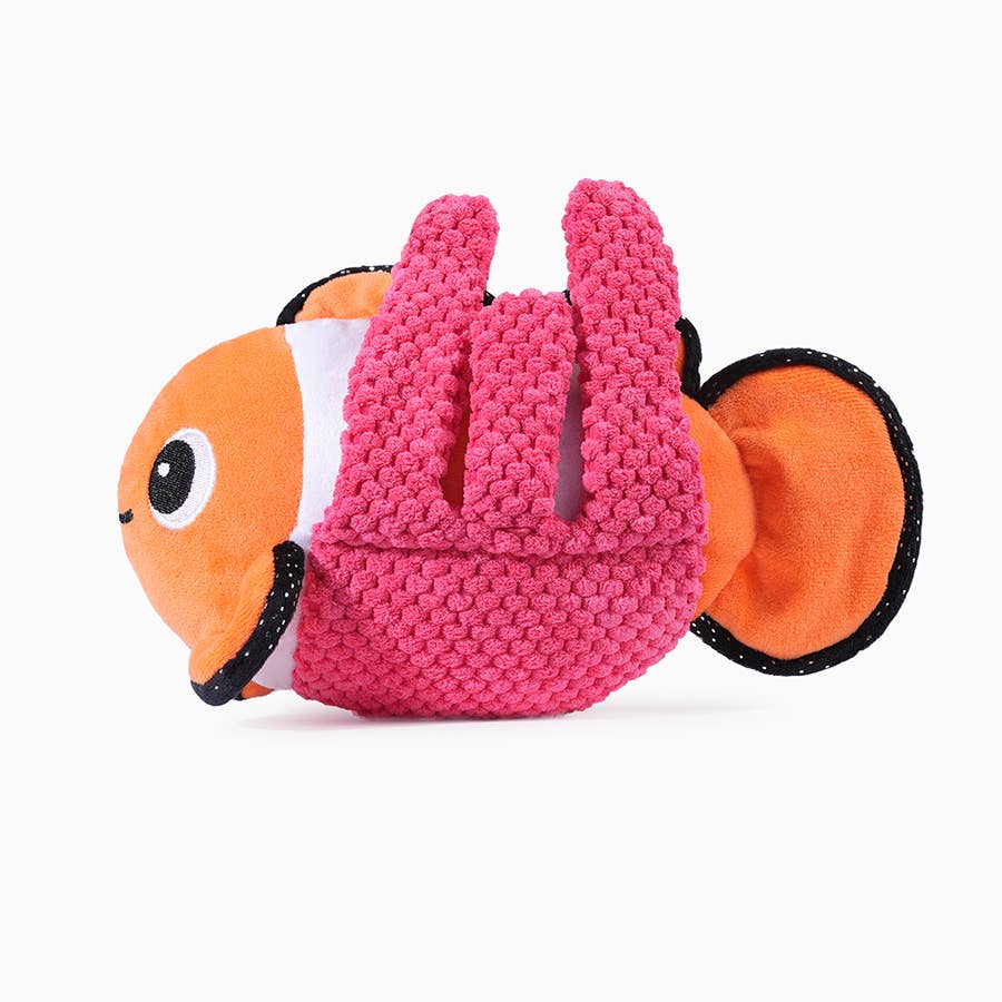 Hugsmart Products Inc - Ocean Pals Clown Fish Dog Plush Toy