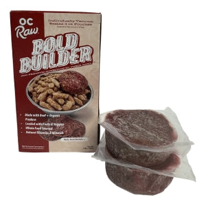 OC Raw- Bold Builder for Dogs & Cats Ruby Beef & Produce (2lb)