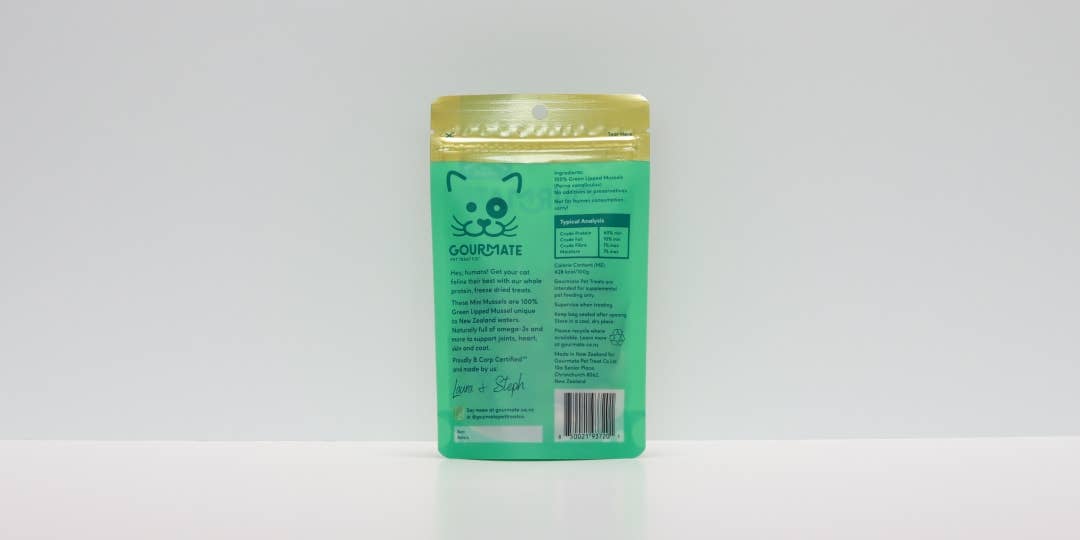 Gourmate Pet Treat Co. - Gourmate Mini Mussels | Freeze Dried Cat Treats