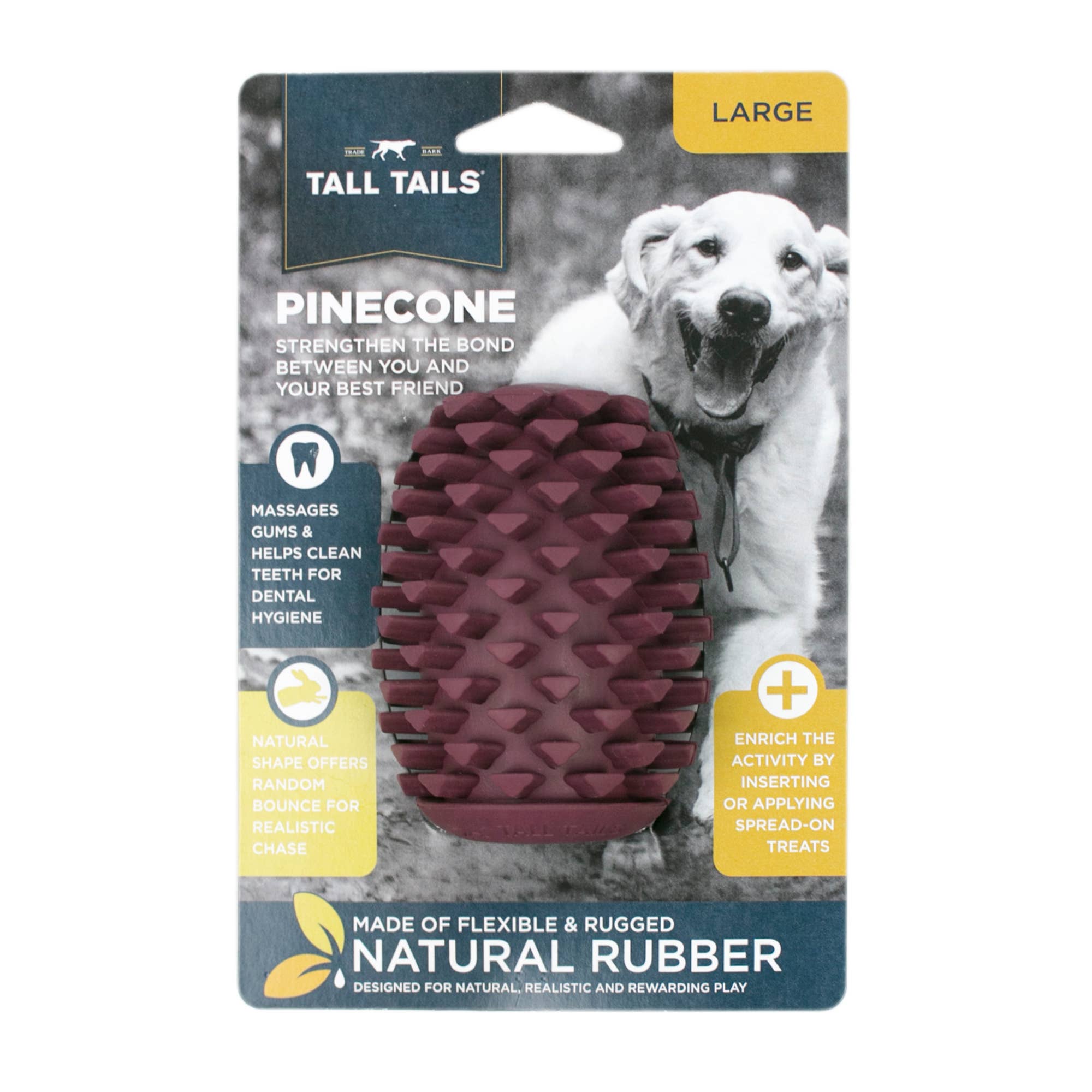 Tall Tails - Tall Tails Natural Rubber Pinecone Toy