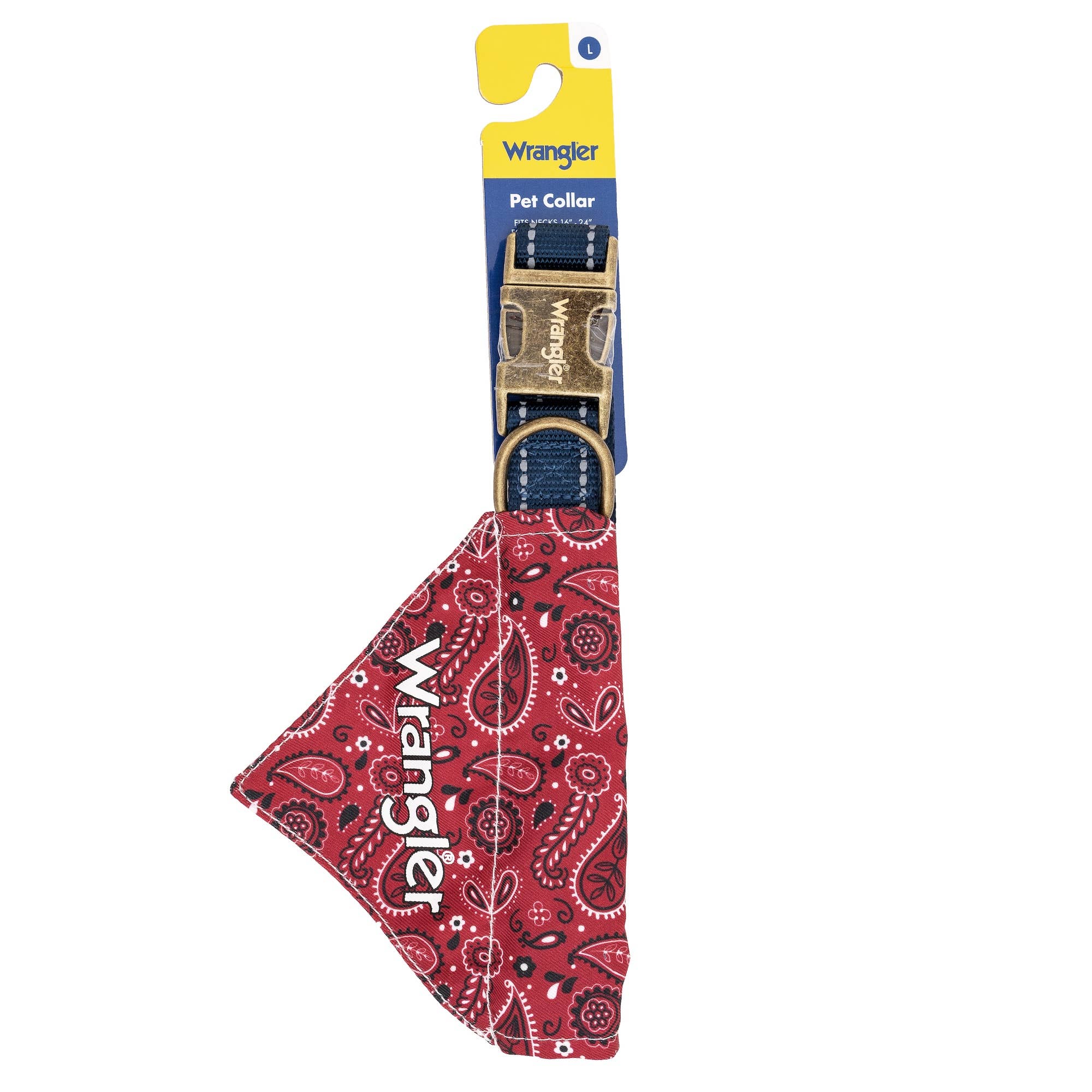 Lexington Pet & Wrangler Pet - Wrangler Red Bandana Collar: Small