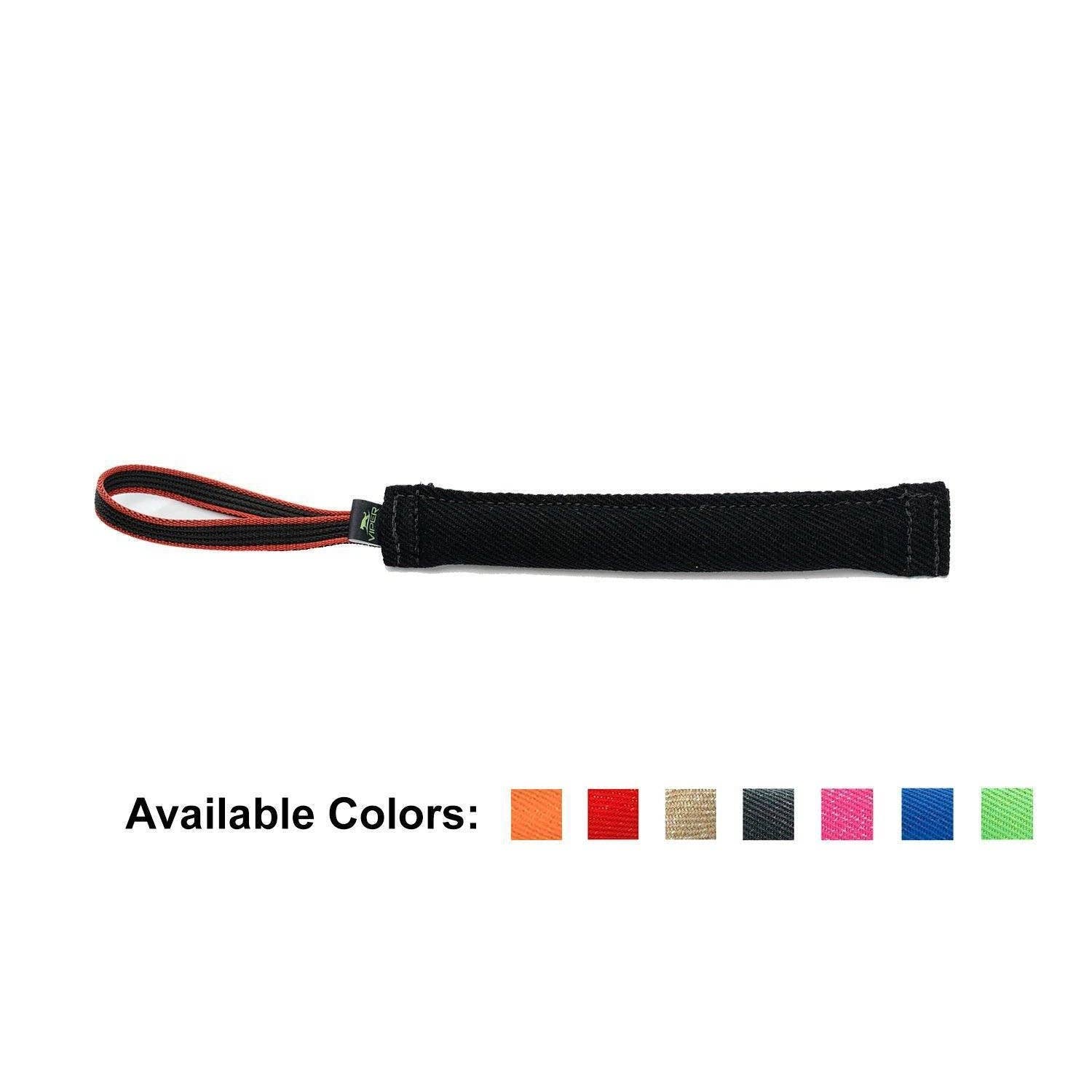 Dogline - Viper French Linen Tug Dog Toy: Red / 12in L x 2in W
