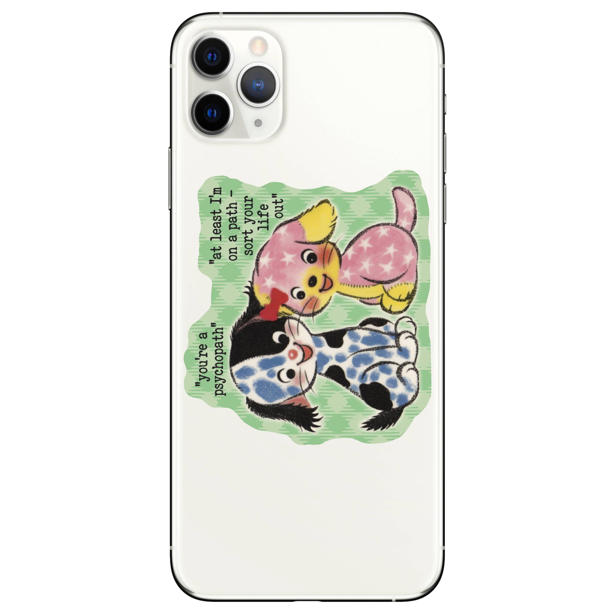 Juju and Moxie - Vintage Dogs Funny Sarcastic Cute High Quality Vinyl Sticker