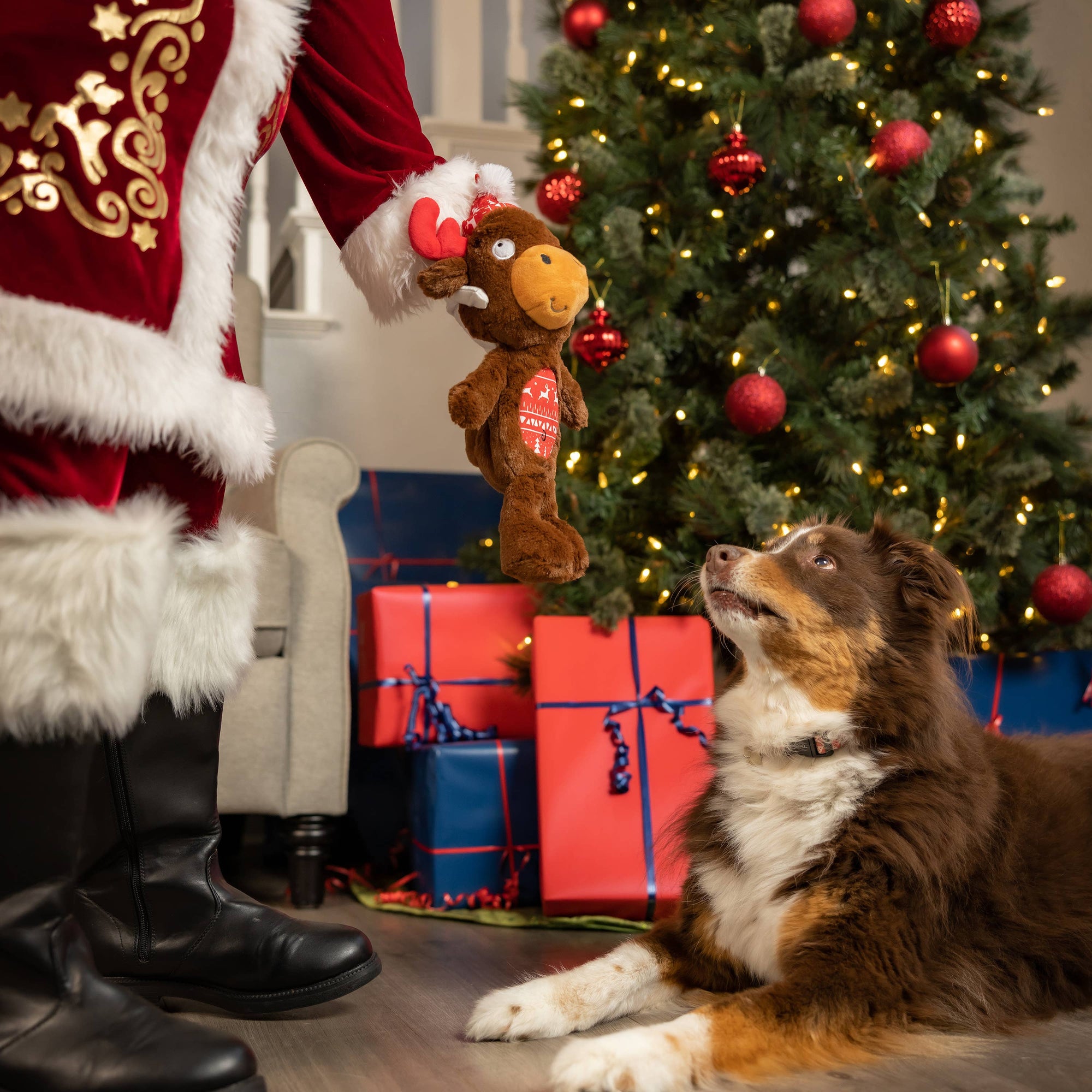 Huxley & Kent - Slappies® Mistletoe Moose For Dogs: Large