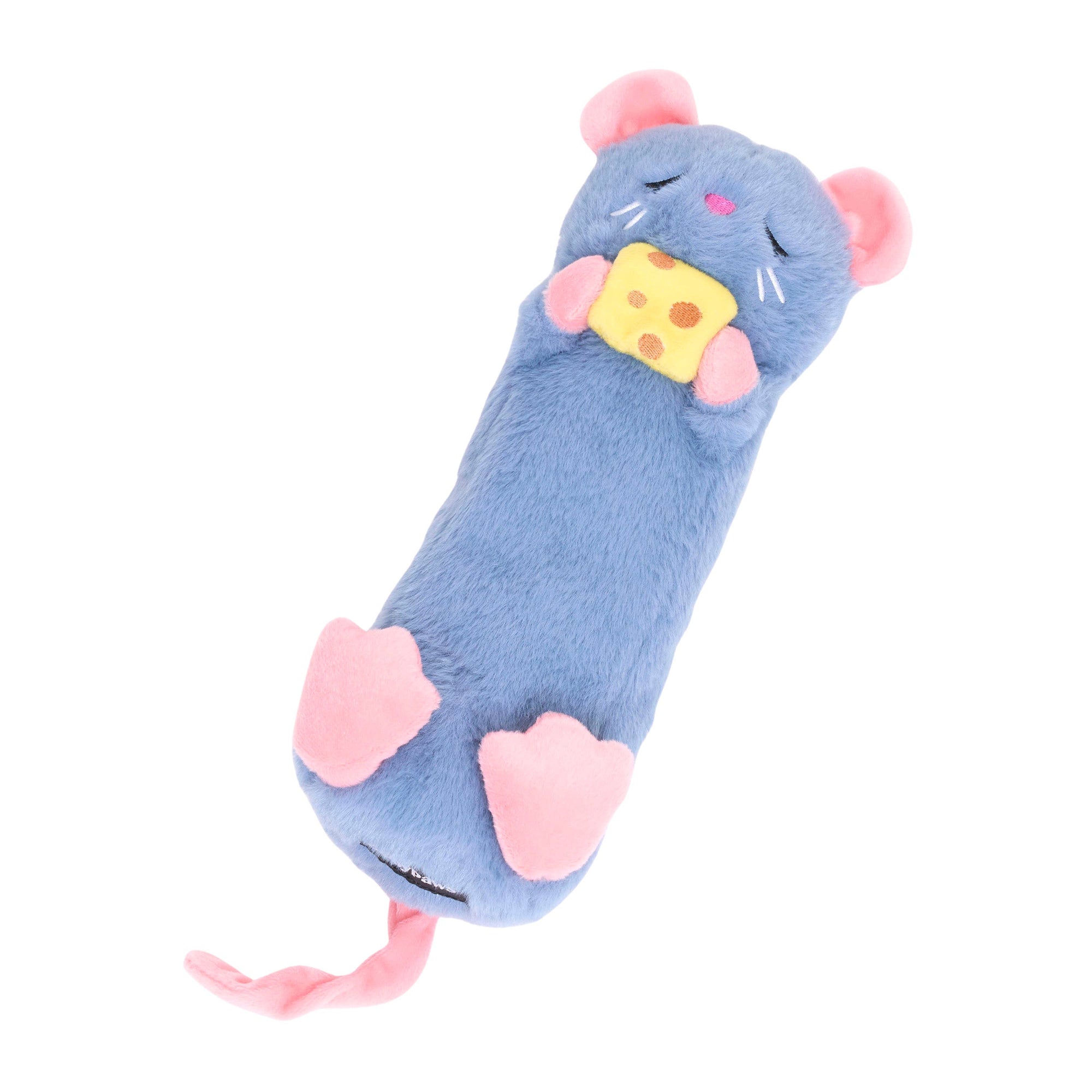 ZippyPaws - Snooziez with Shhhqueaker Mouse Silent Dog Toy