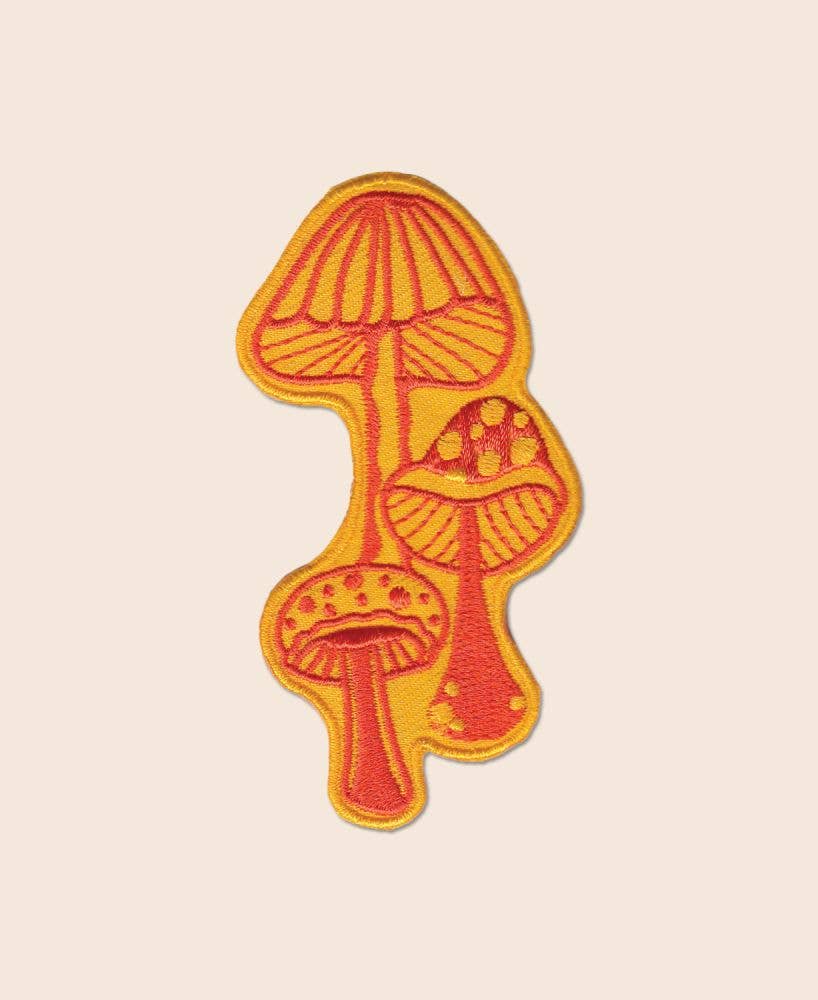 
                  
                    Soul Flower - Retro Mushrooms Iron-On Patch - Embroidered Patches
                  
                