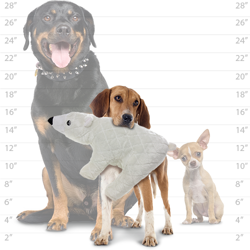 Tuffy Dog Toys - VIP Products - Mighty Arctic Polar Bear, Plush, Squeaky Dog Toy
