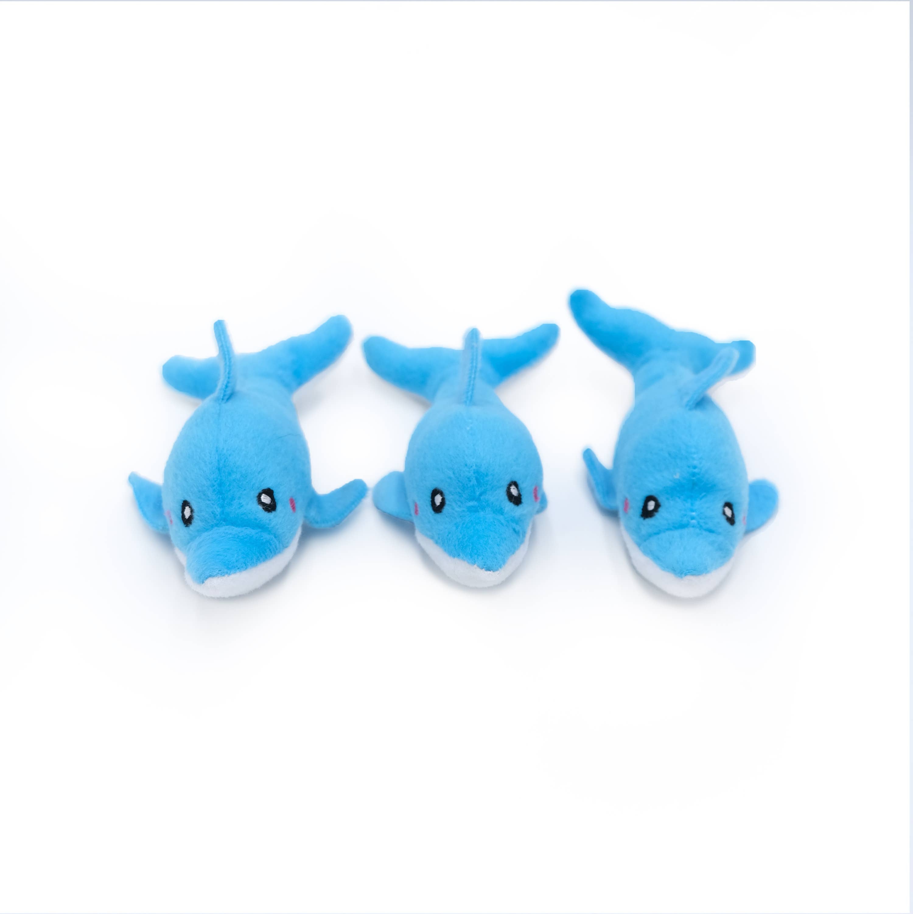 ZippyPaws - Zippy Burrow Dolphins in Palm Tree Dog Toy
