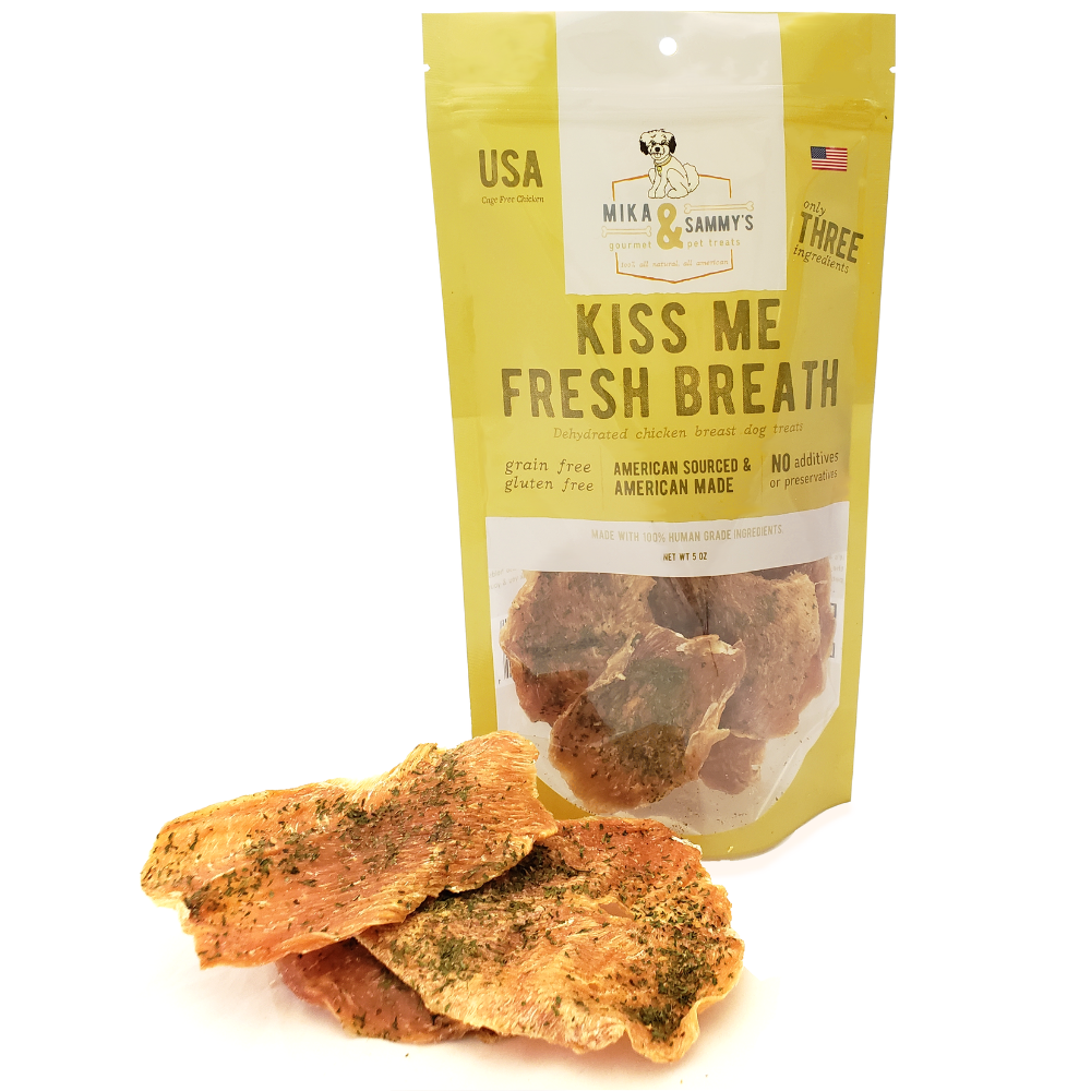 Mika and Sammy's Gourmet Pet Treats - Kiss Me Fresh Breath: 5oz Bag
