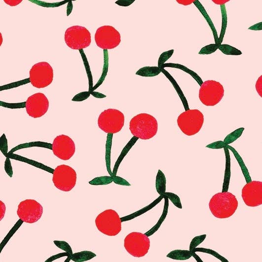 The Foggy Dog - Cherry Jubilee Dog Bandana: M - up to 18”