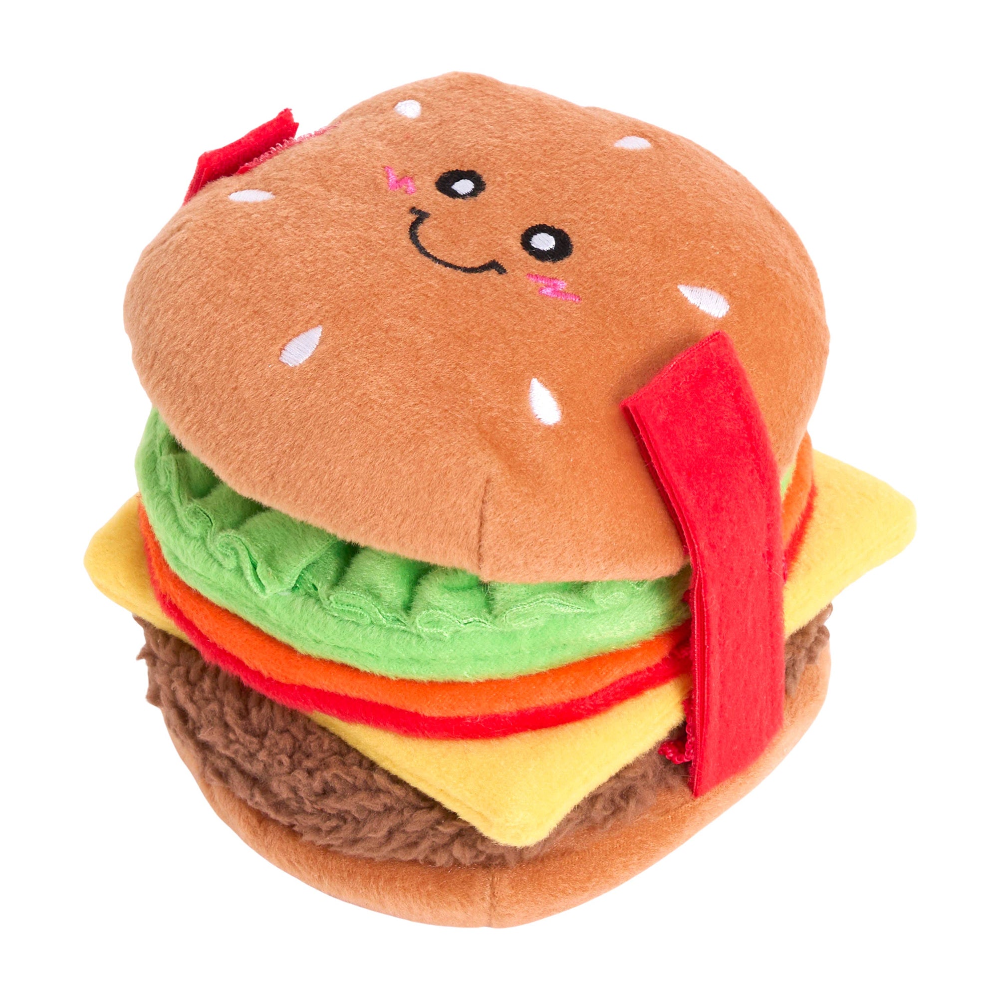 ZippyPaws - Snufflerz Stacks  Cheeseburger Interactive Dog Toy