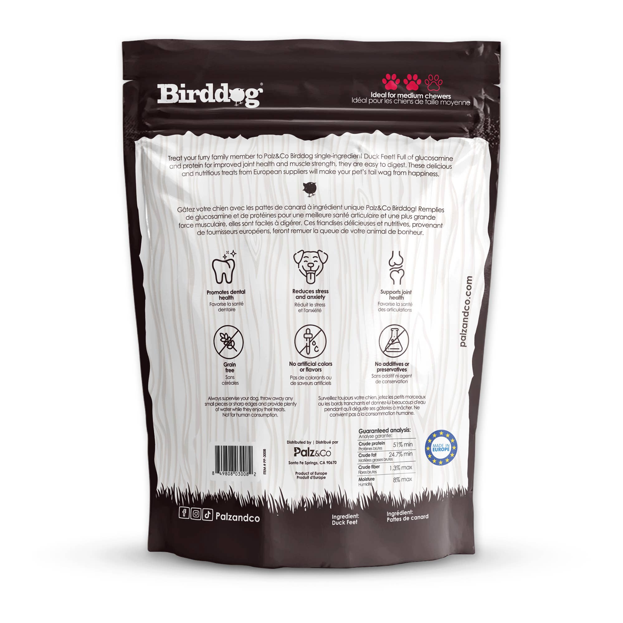 Palz&Co - Birddog Duck Feet (35 Pack)