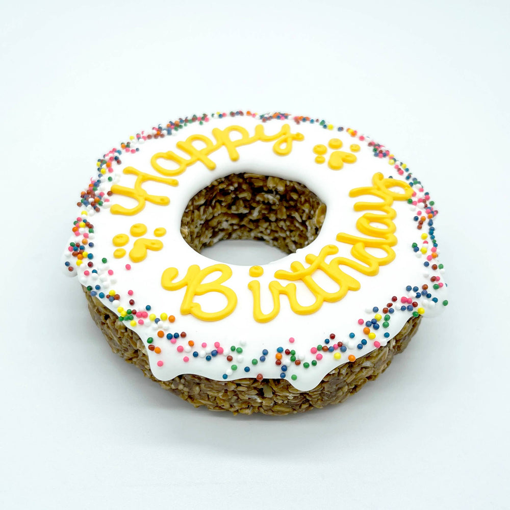 Furry Belly Bake Shop - Donut Birthday Chewy Oat Cake: Turquoise